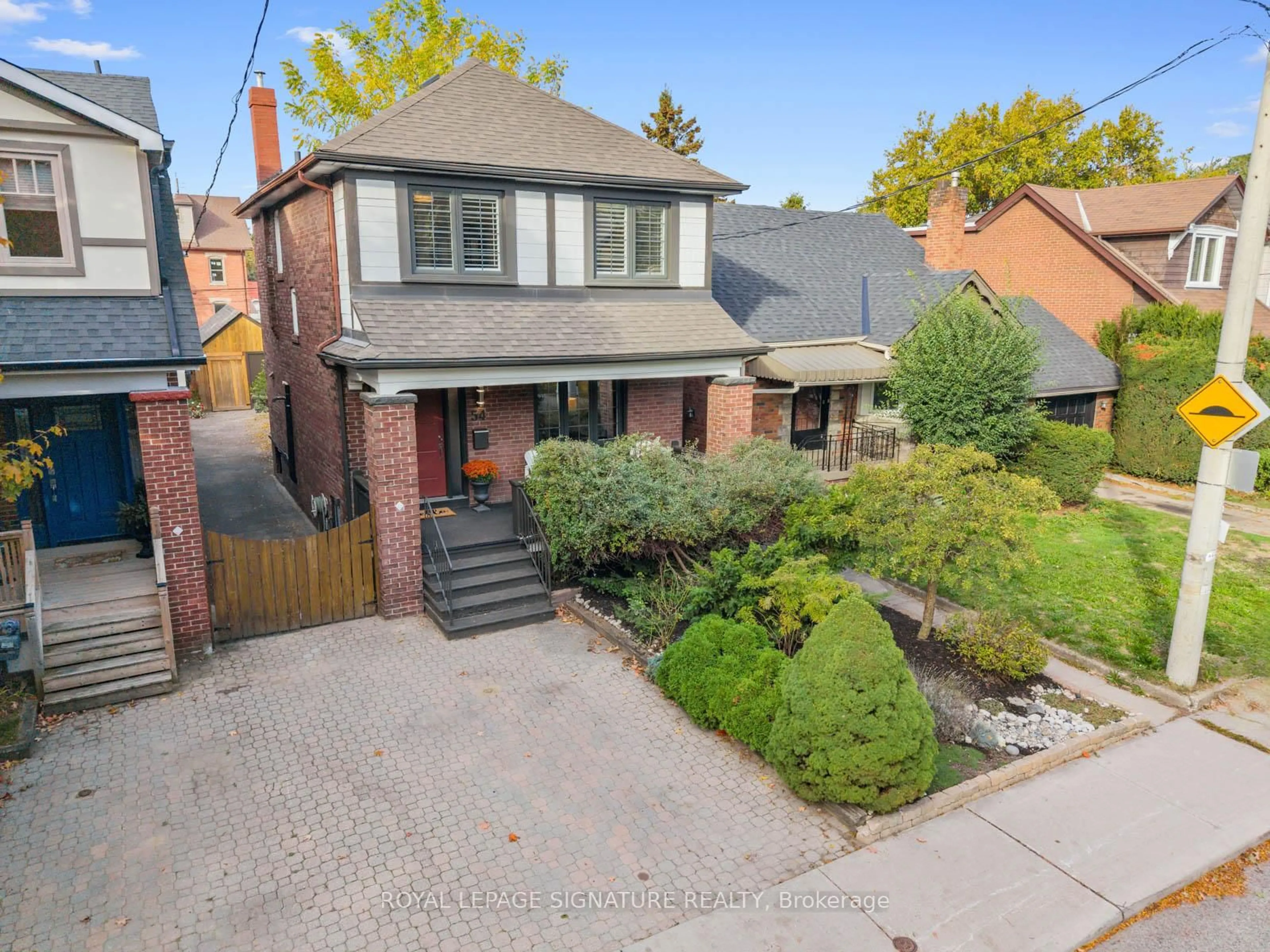 Home with brick exterior material, street for 54 Pepler Ave, Toronto Ontario M4J 2Y8