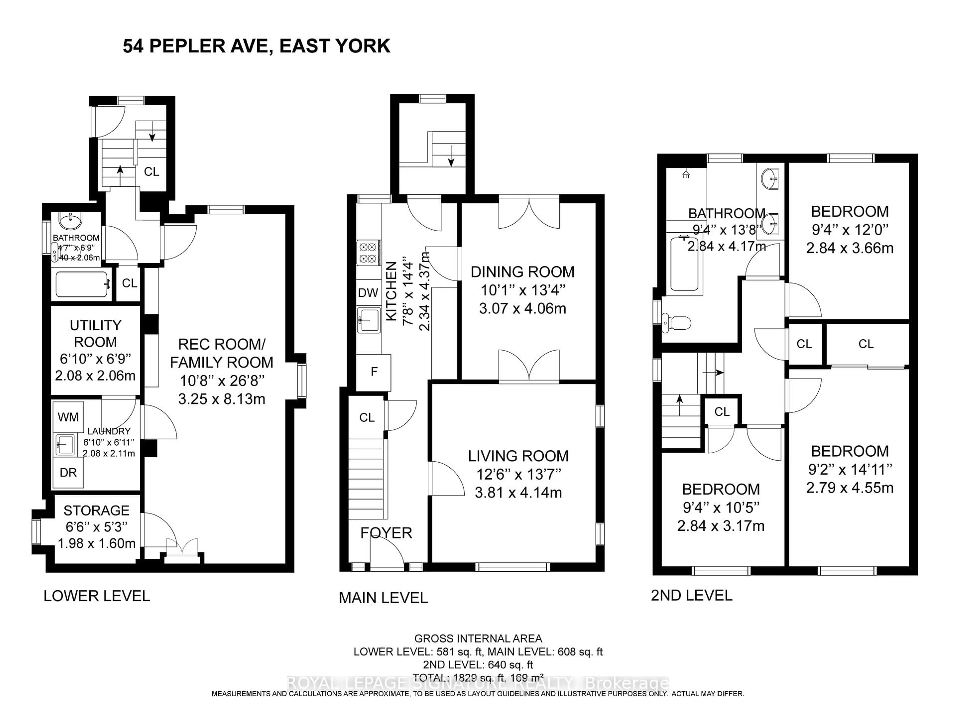 Floor plan for 54 Pepler Ave, Toronto Ontario M4J 2Y8