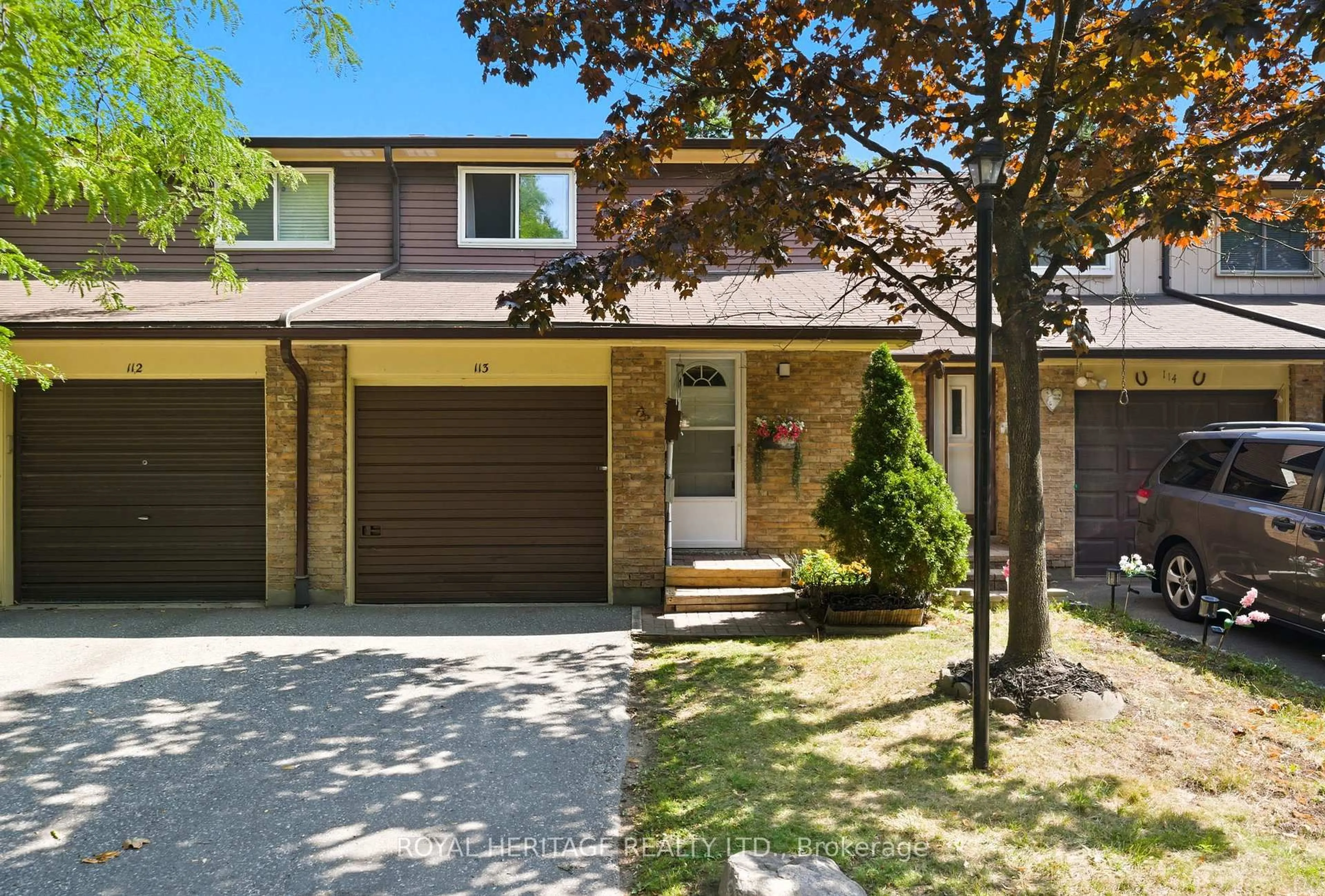 Home with brick exterior material, street for 929 Burns St #113, Whitby Ontario L1N 6J5