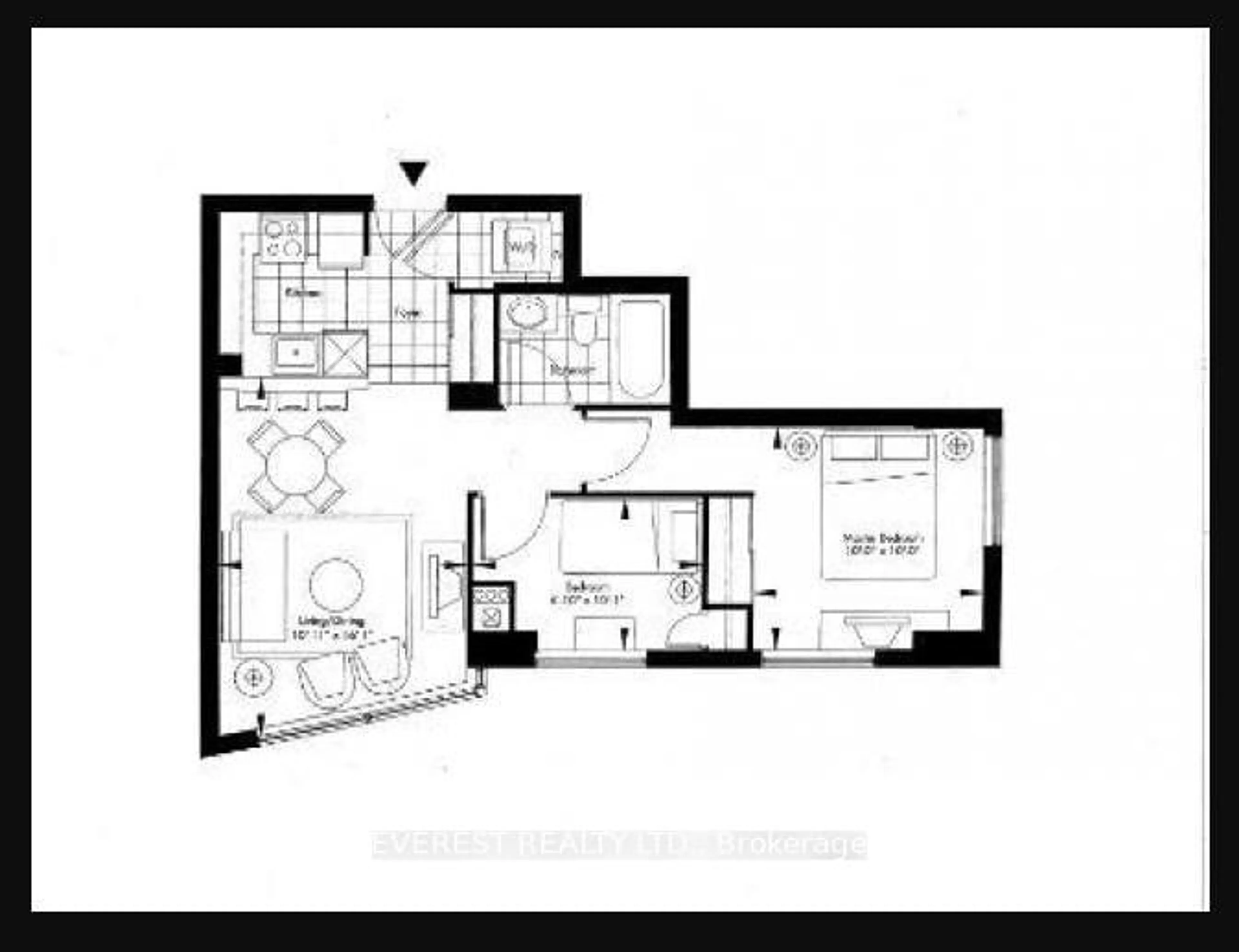 Floor plan for 36 Lee Centre Dr #2506, Toronto Ontario M1H 3K2