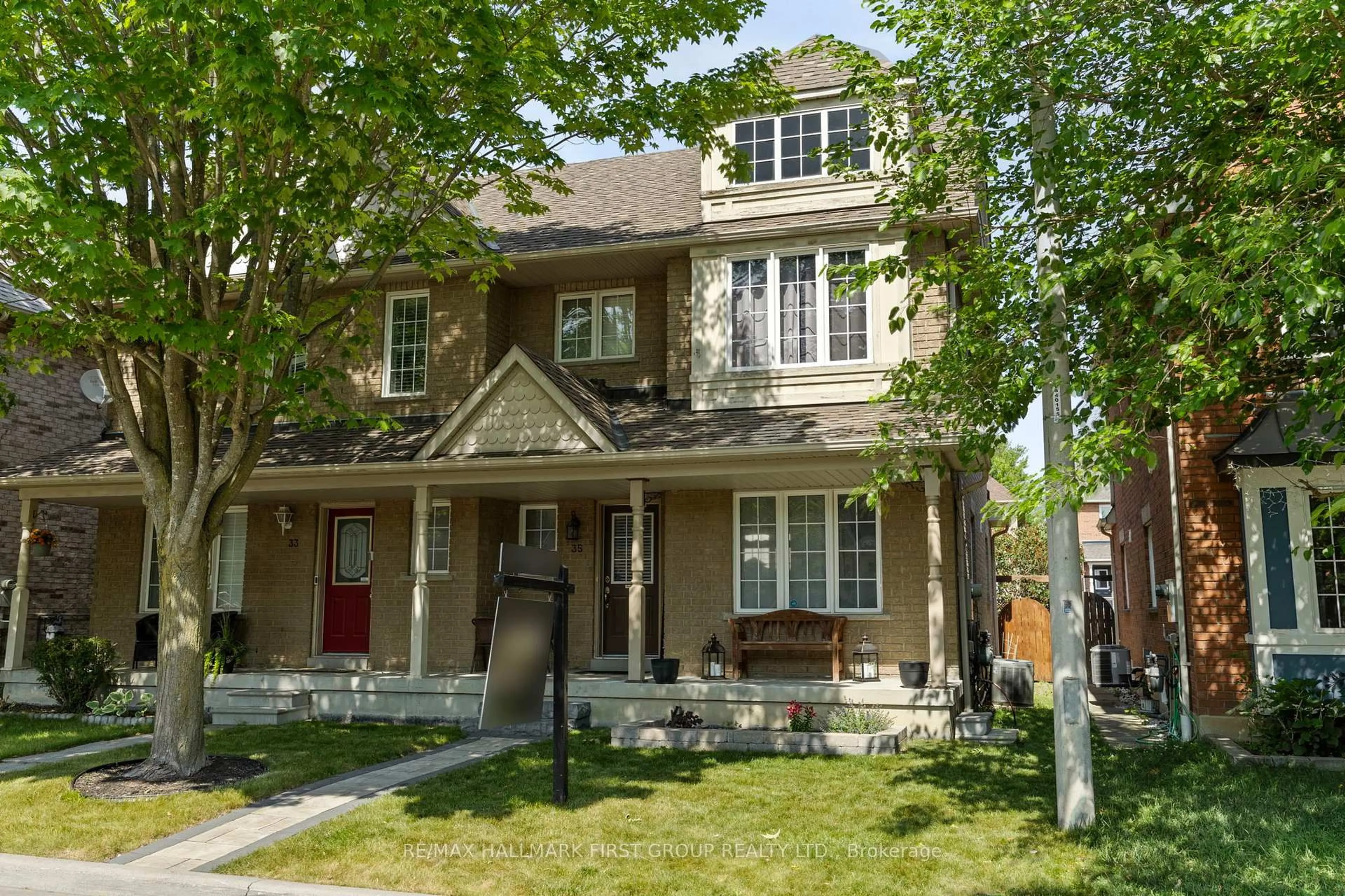 Home with brick exterior material, street for 35 Salt Dr, Ajax Ontario L1S 7P5