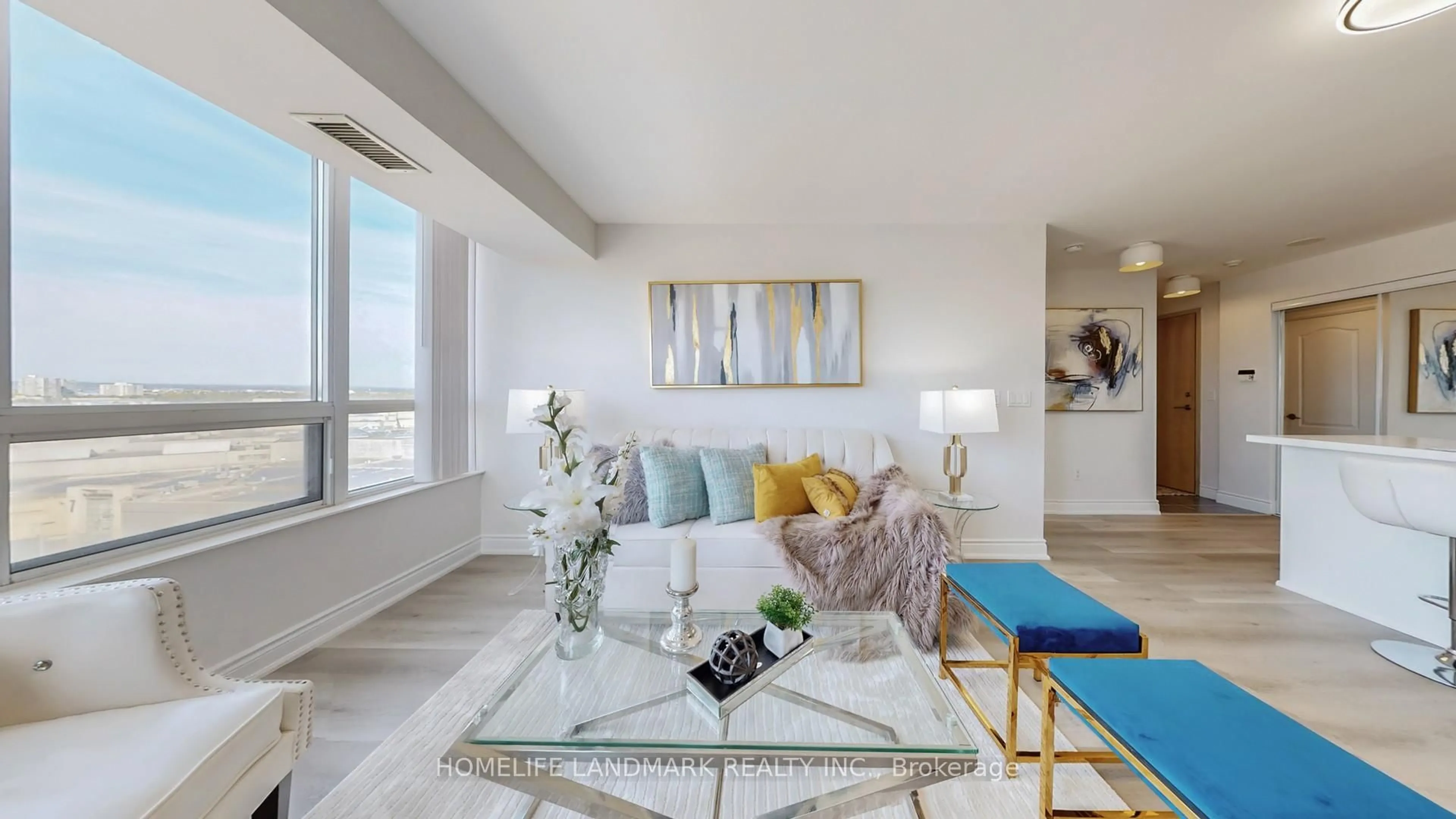 Living room with furniture, unknown for 50 Brian Harrison Way #1107, Toronto Ontario M1P 5J4