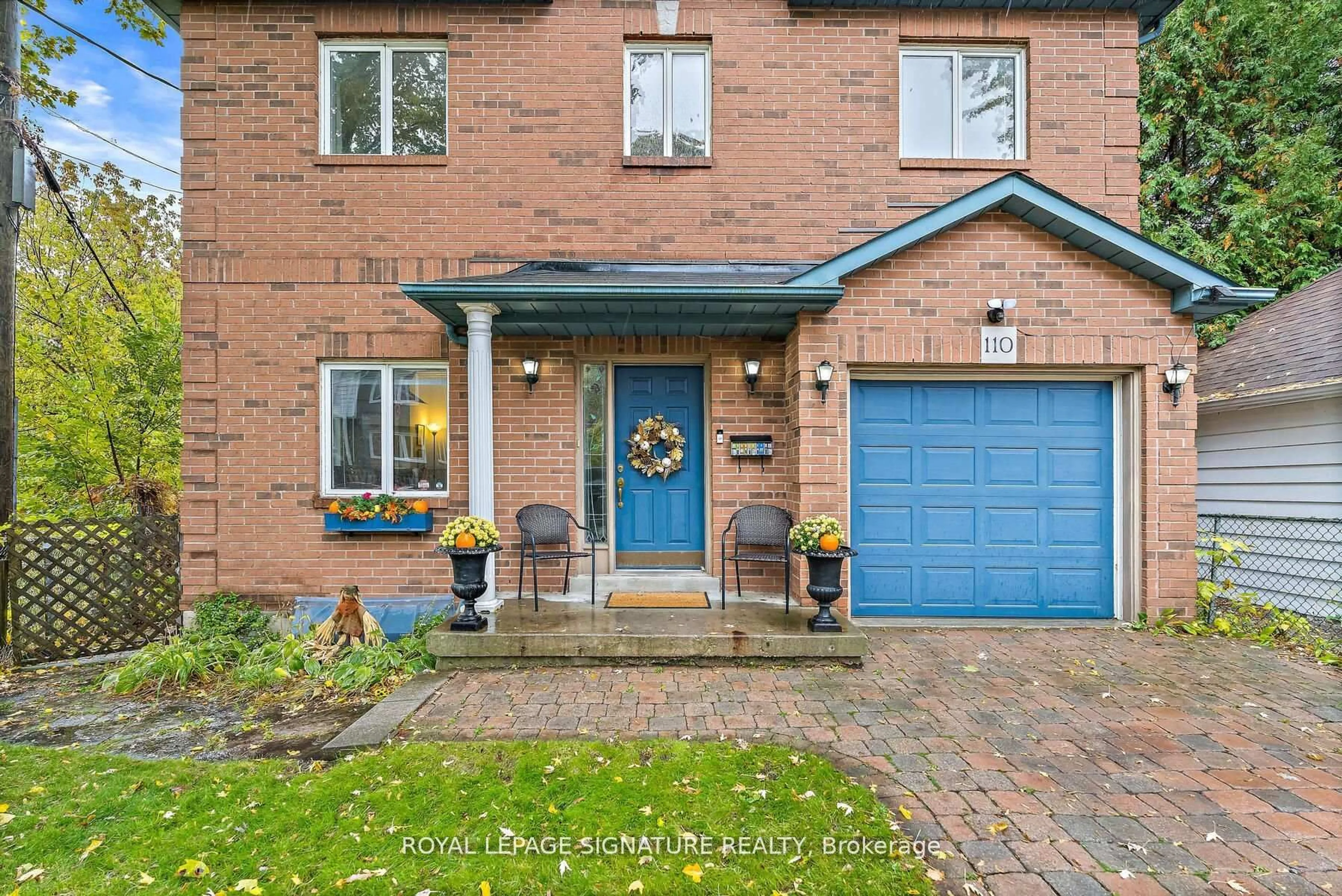 Home with brick exterior material, street for 110 Bowmore Rd, Toronto Ontario M4L 3J2