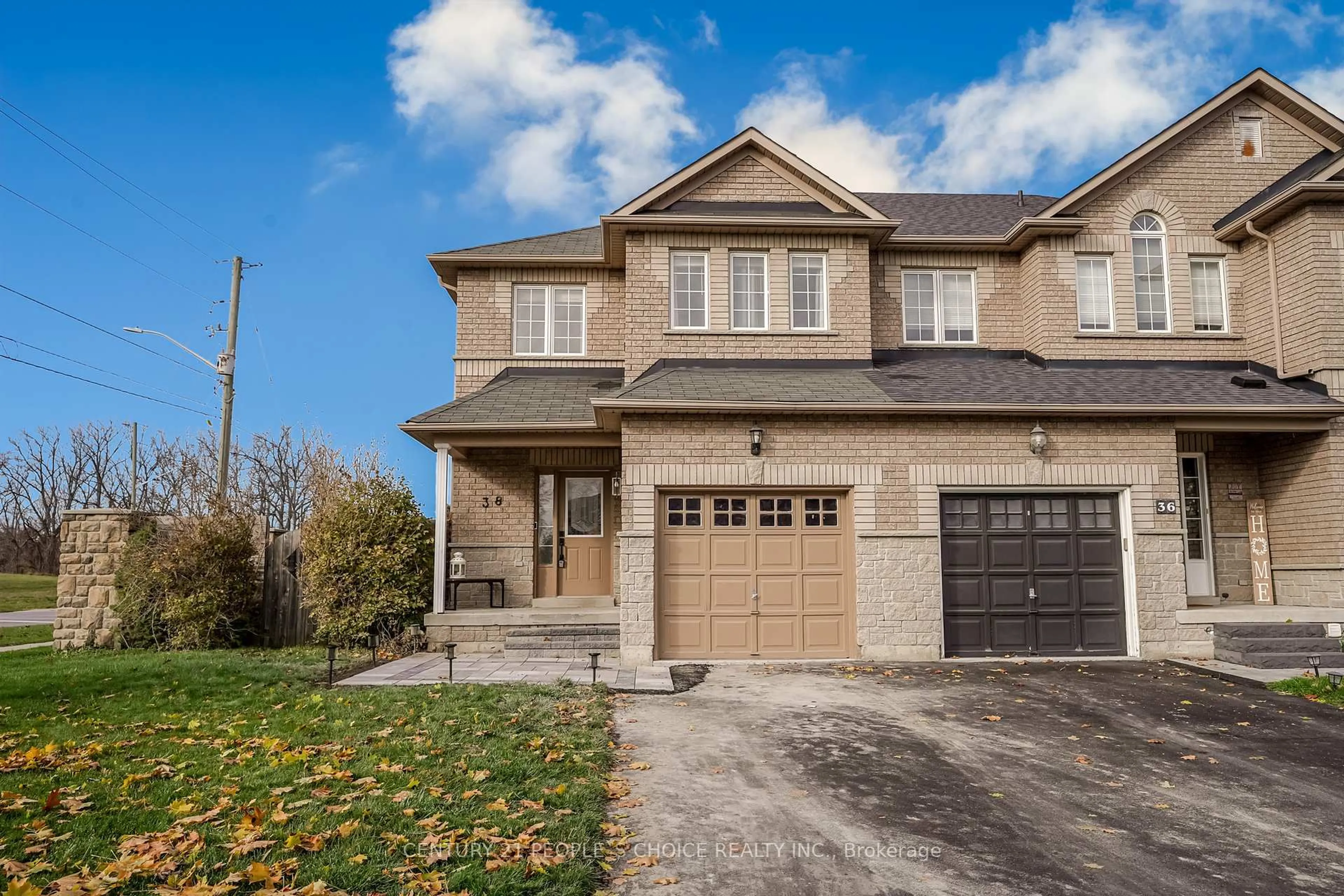 Home with brick exterior material, street for 38 Taft Pl, Clarington Ontario L1C 5M6