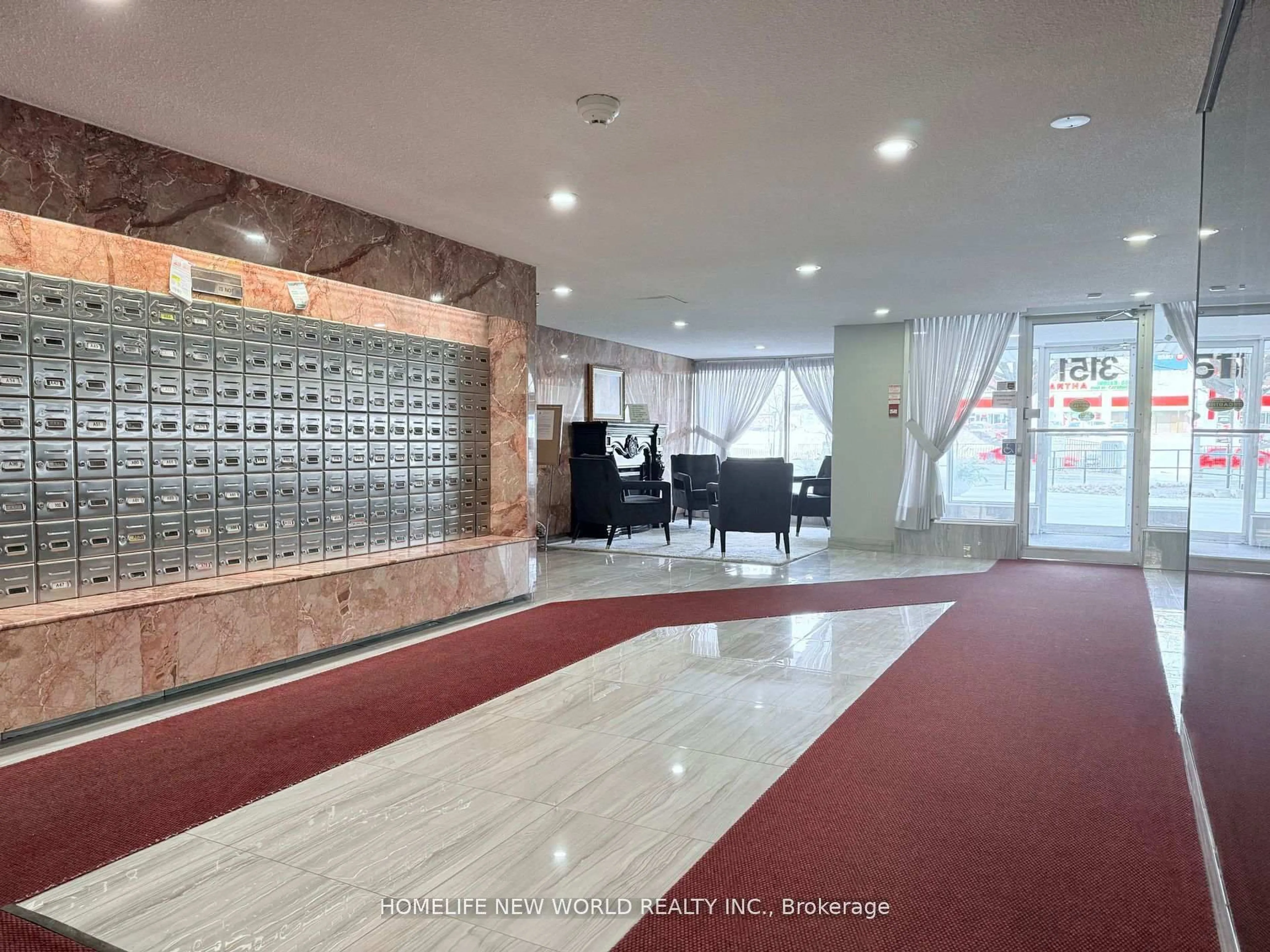 Lobby for 3151 Bridletowne Circ #1901, Toronto Ontario M1W 2T1