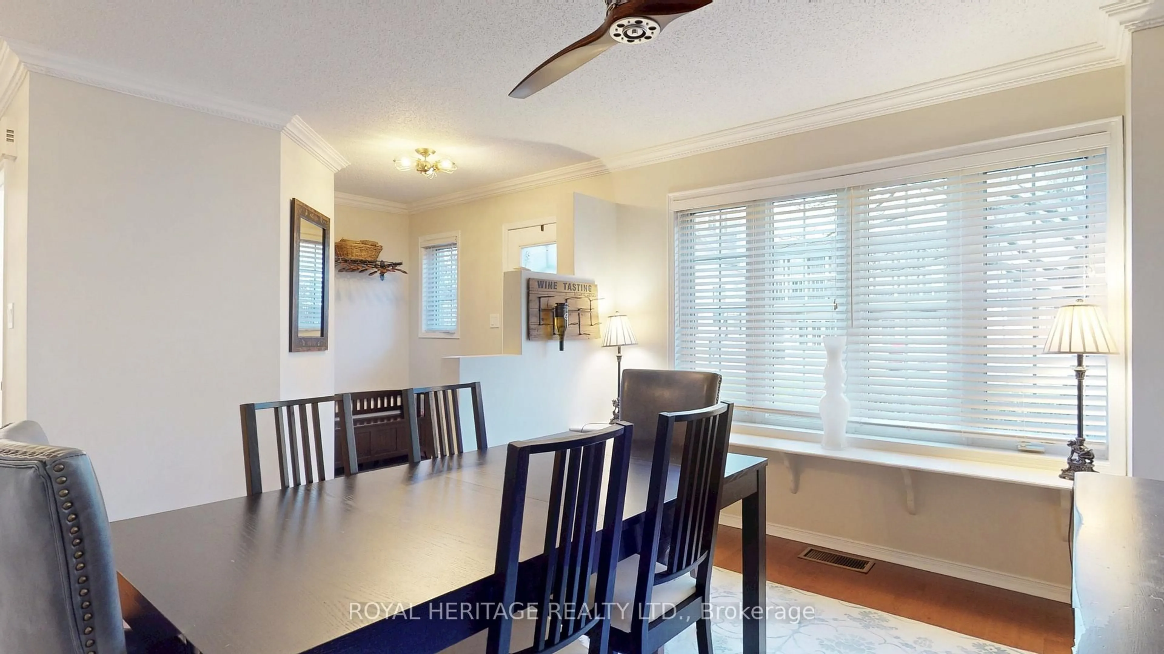 Dining room, wood/laminate floor for 1995 Royal Rd #143, Pickering Ontario L1V 6V9