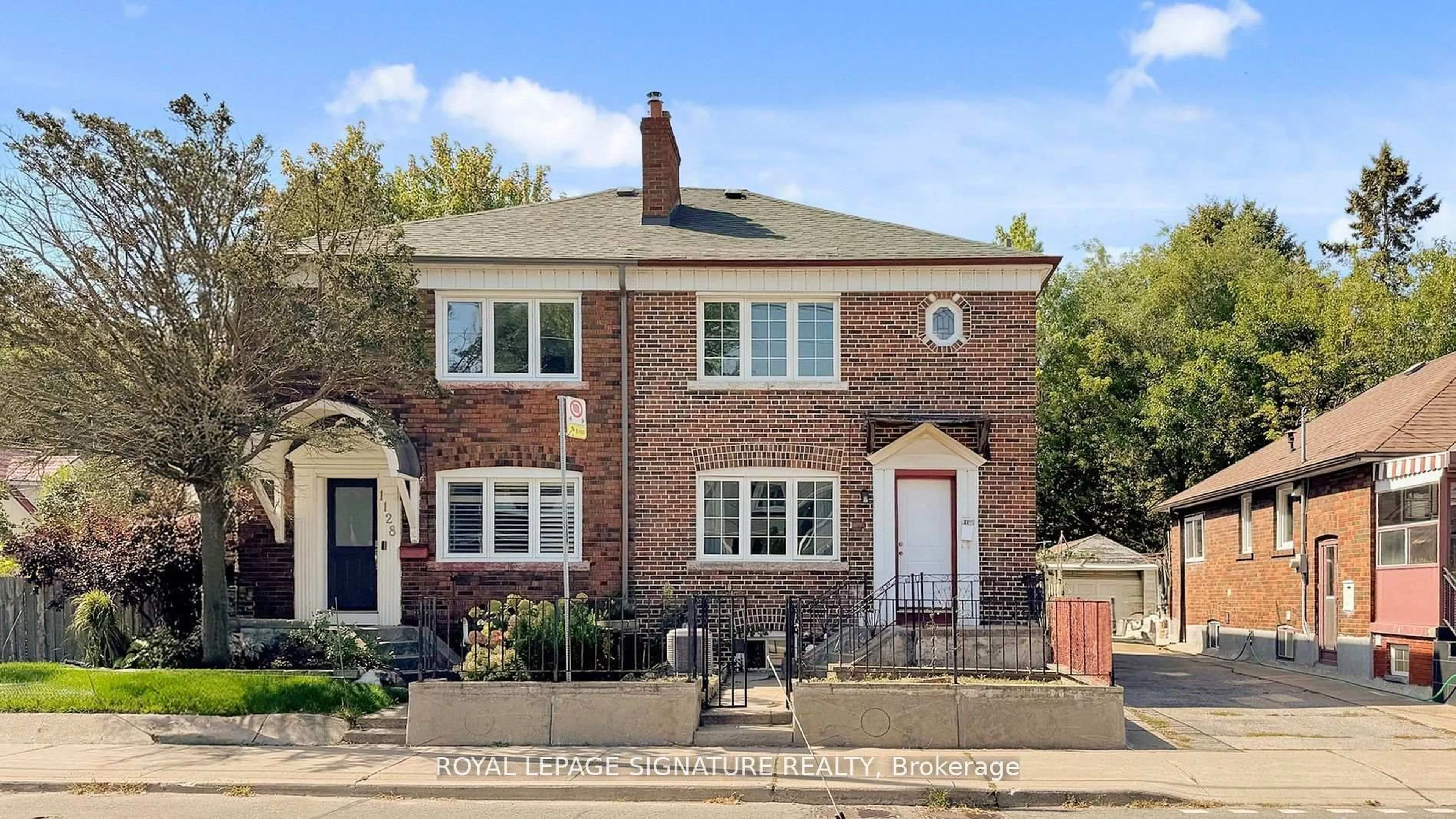 Home with brick exterior material, street for 1130 Woodbine Ave, Toronto Ontario M4C 4C8