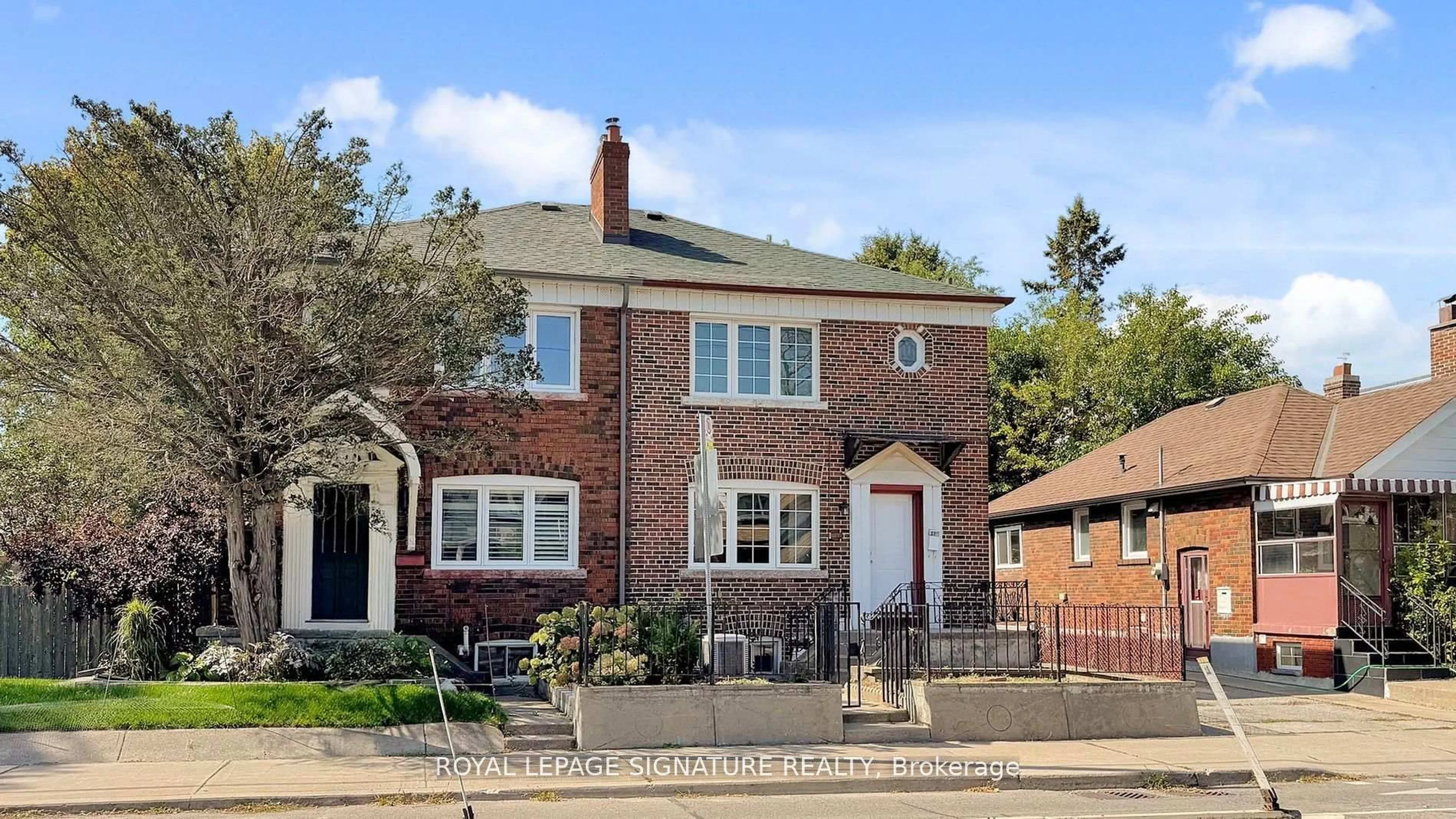 Home with brick exterior material, street for 1130 Woodbine Ave, Toronto Ontario M4C 4C8