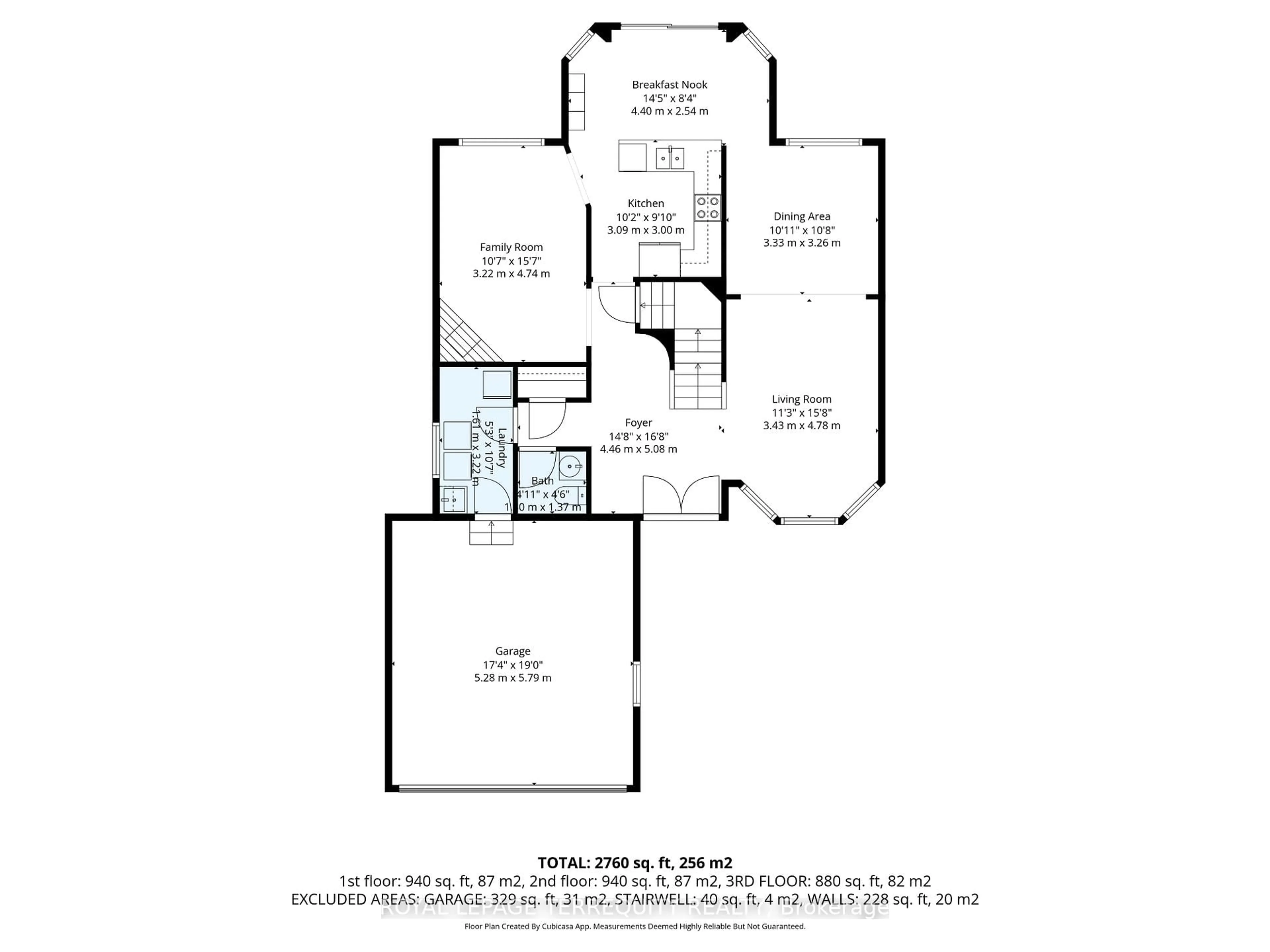 Floor plan for 1080 Wildrose Cres, Pickering Ontario L1X 2R3