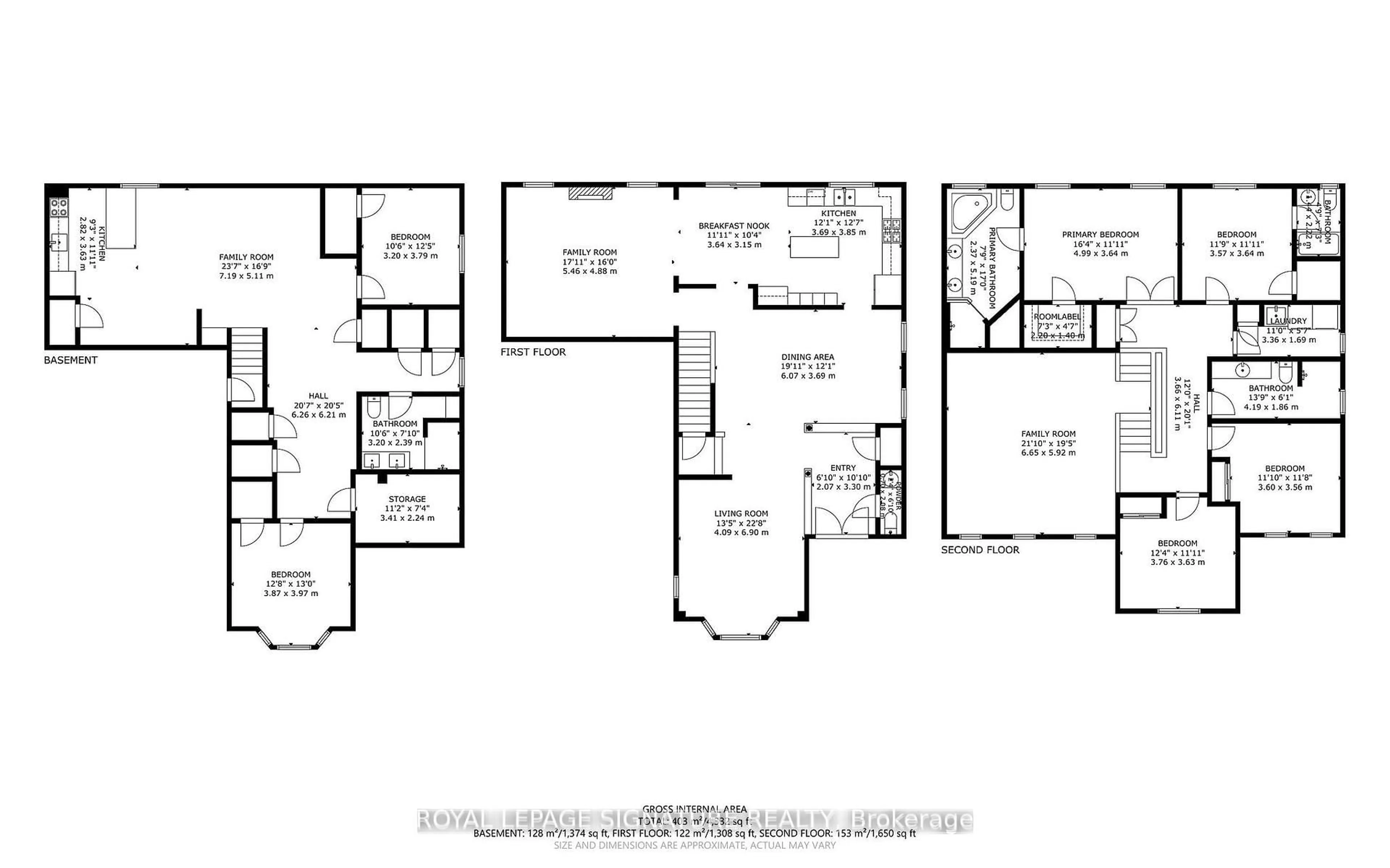 Floor plan for 10 Goodhart Cres, Ajax Ontario L1T 4J1