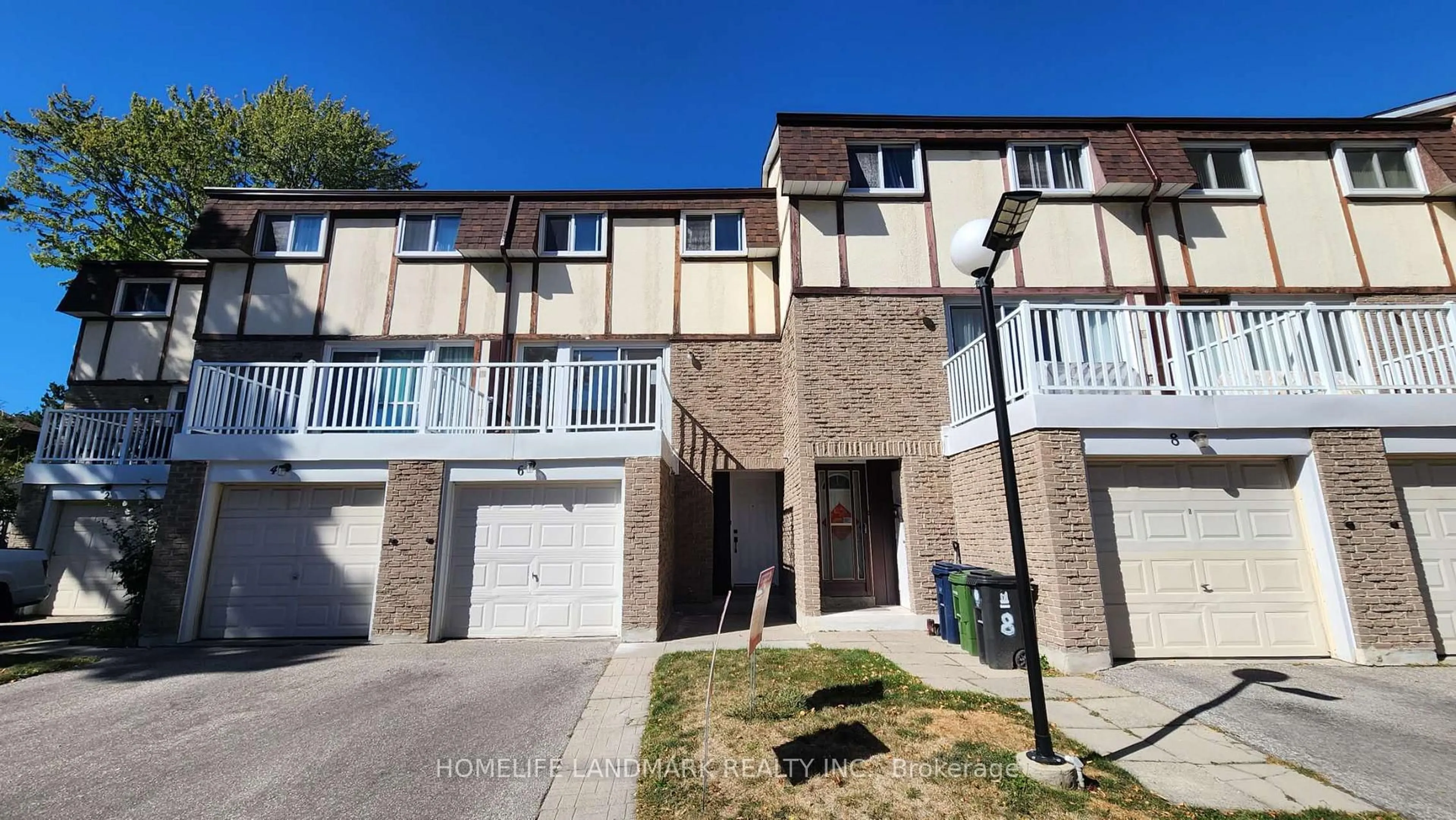 A pic from outside/outdoor area/front of a property/back of a property/a pic from drone, street for 44 Chester Le Blvd #6, Toronto Ontario M1W 2M8