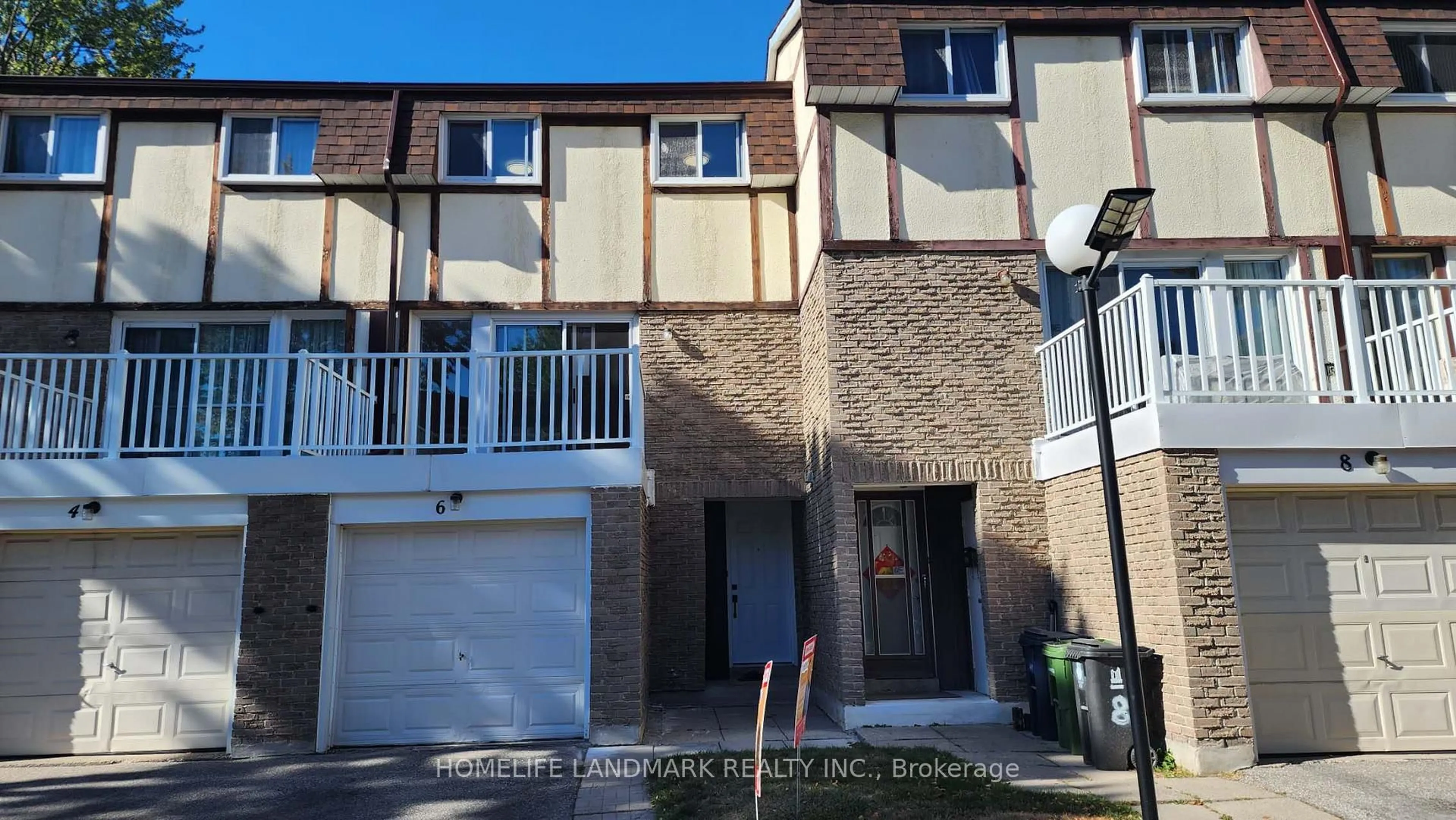 A pic from outside/outdoor area/front of a property/back of a property/a pic from drone, street for 44 Chester Le Blvd #6, Toronto Ontario M1W 2M8