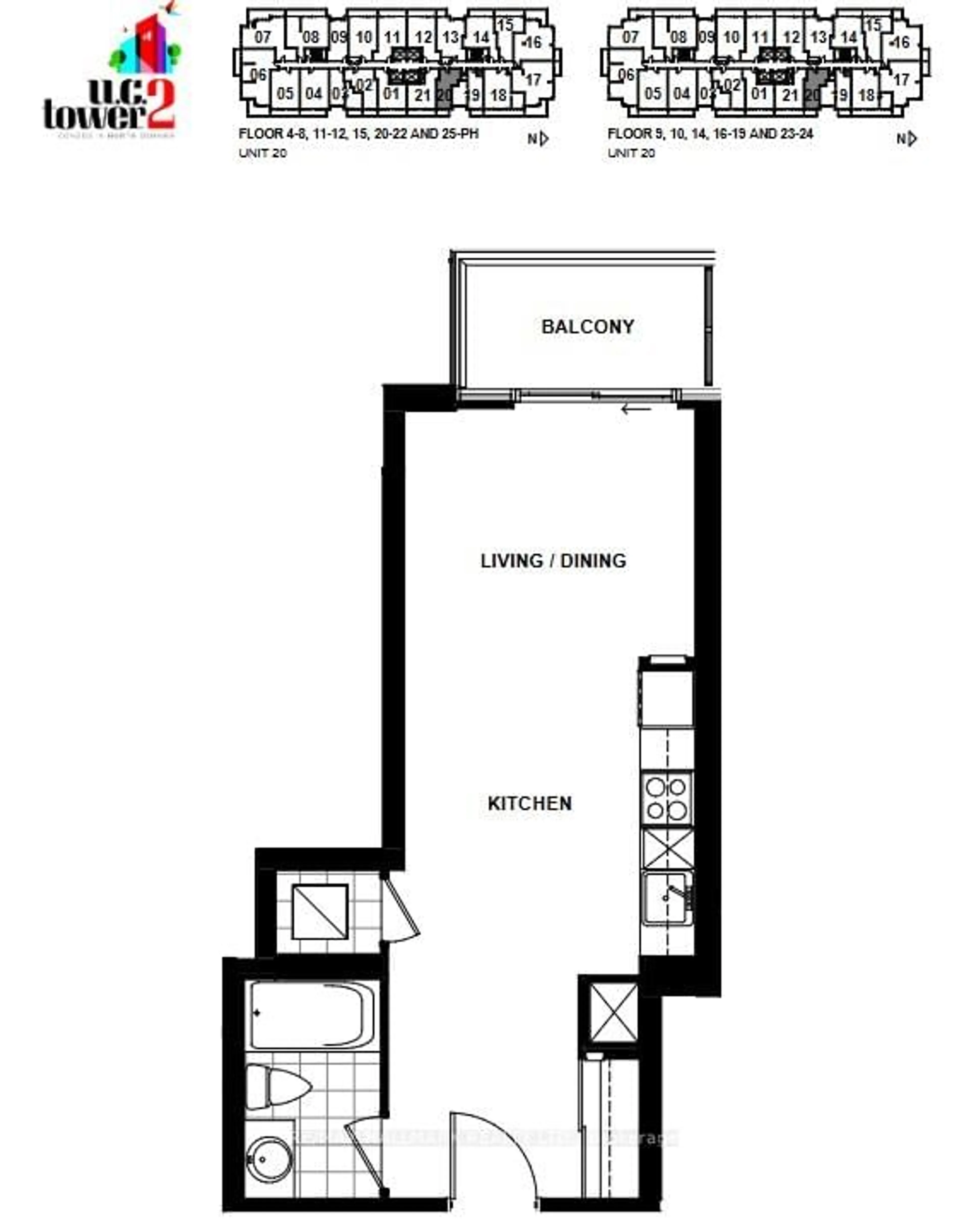Floor plan for 2545 Simcoe St #PH20, Oshawa Ontario L1H 7K4