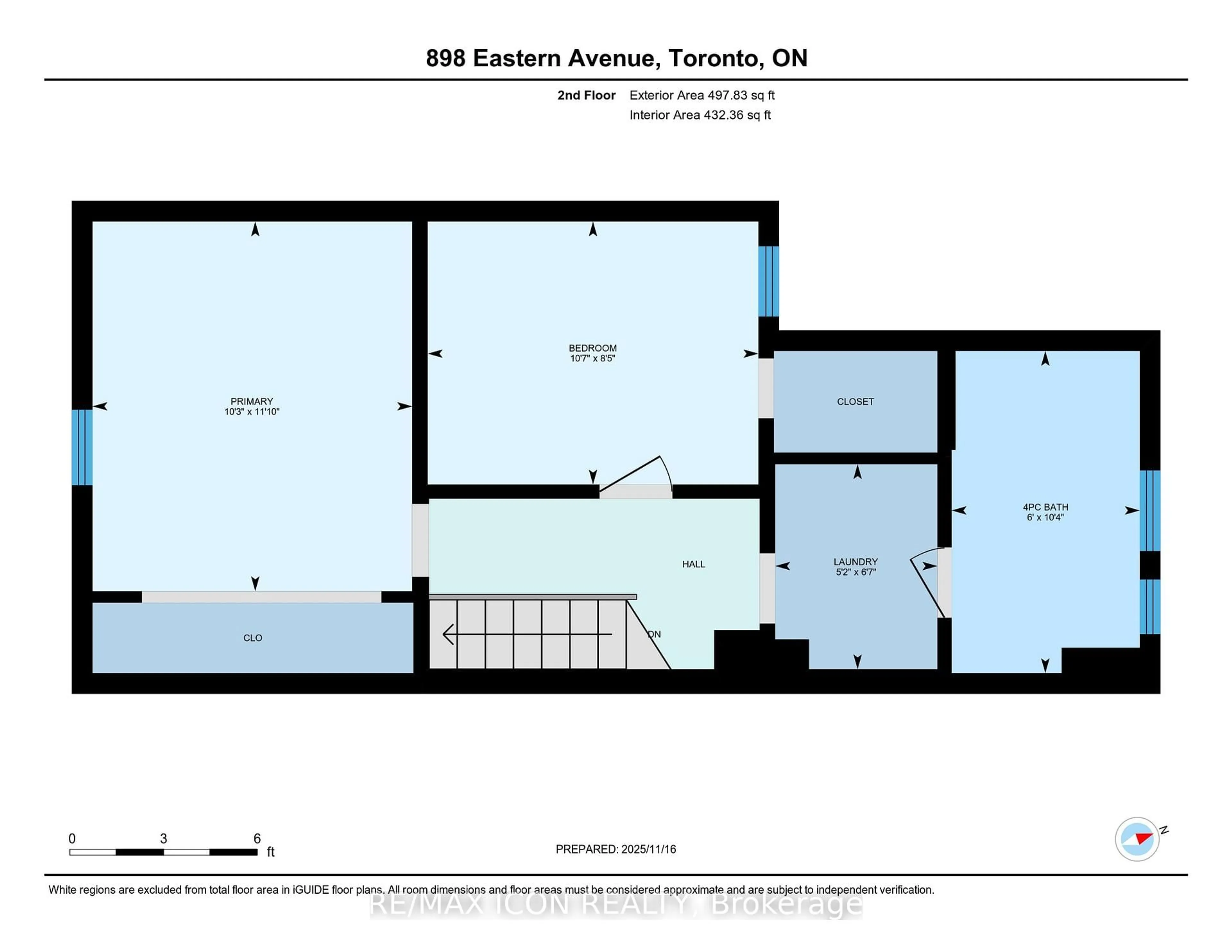 Floor plan for 898 Eastern Ave, Toronto Ontario M4L 1A4