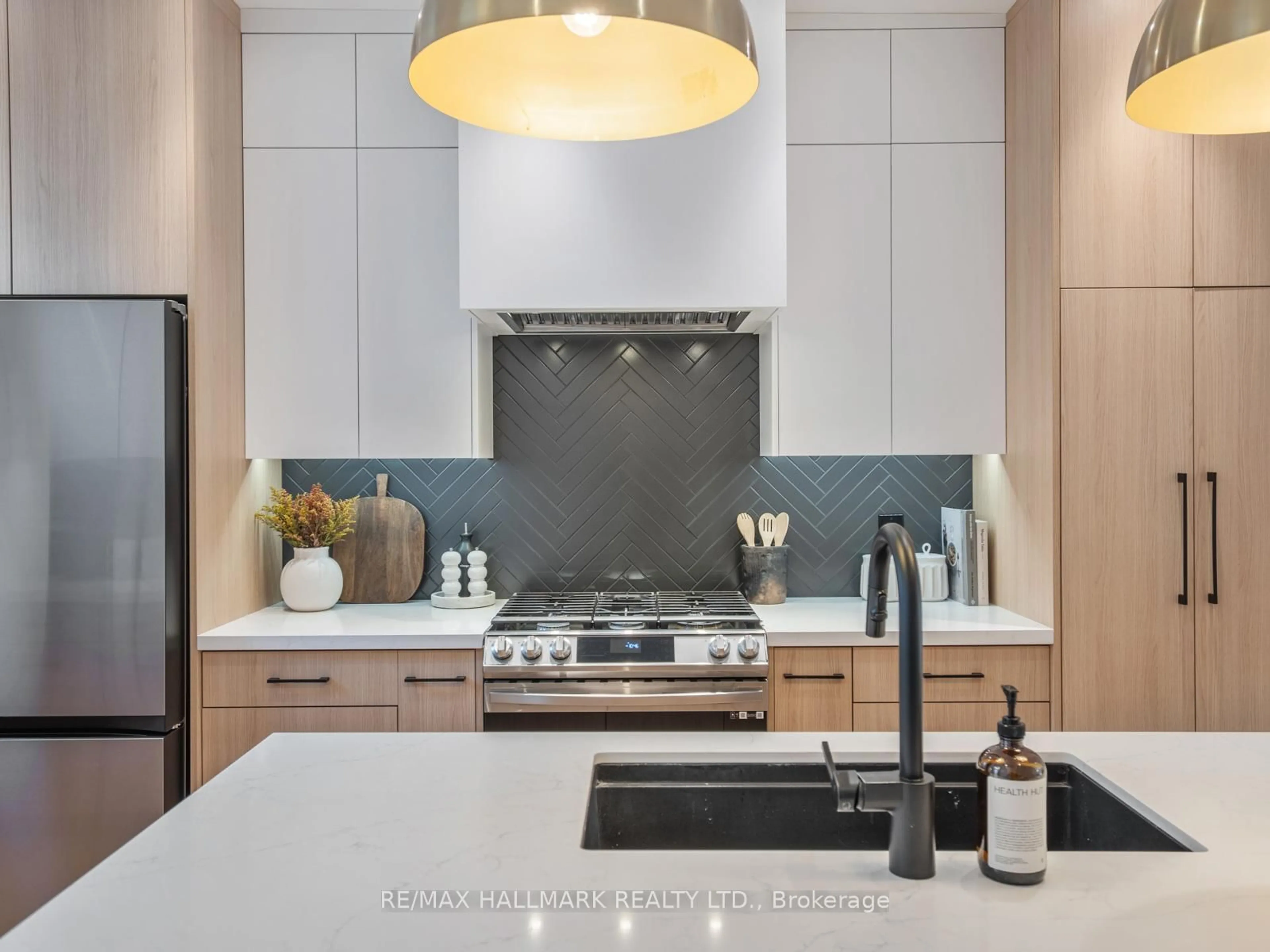 Contemporary kitchen, ceramic/tile floor for 47 Allen Ave, Toronto Ontario M4M 1T5