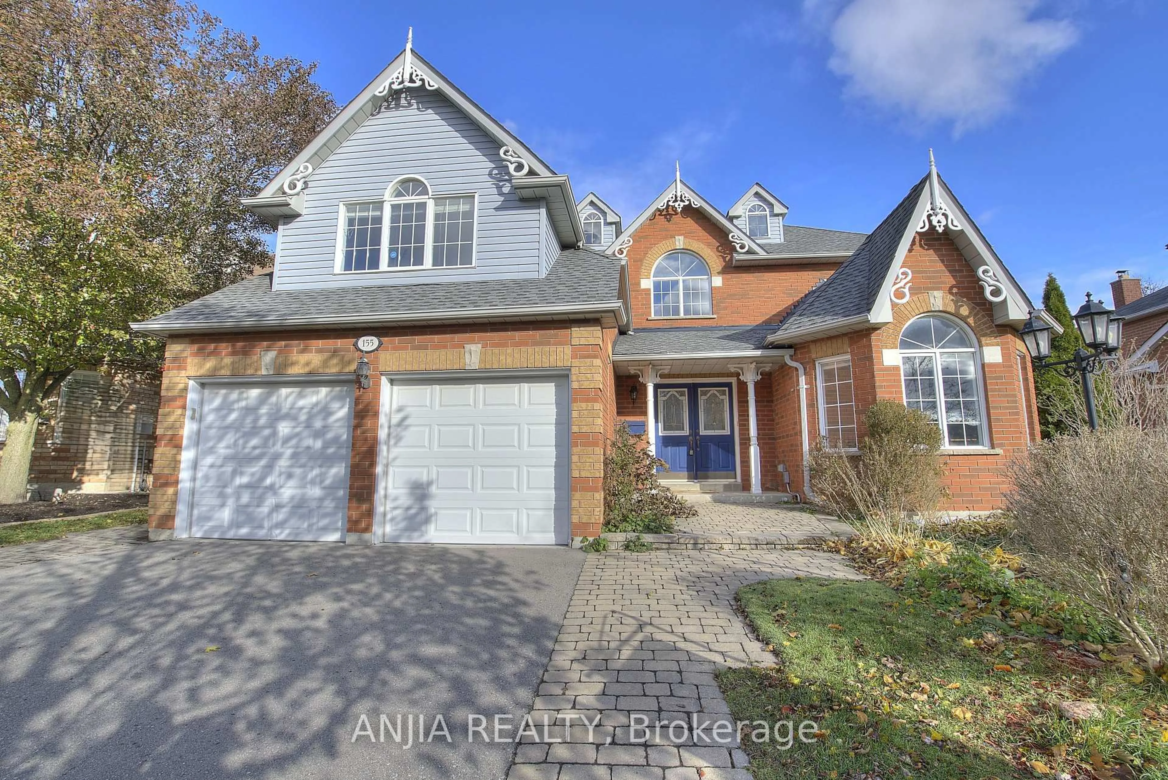 Home with brick exterior material, street for 155 Sandcherry Crt, Pickering Ontario L1V 6S8