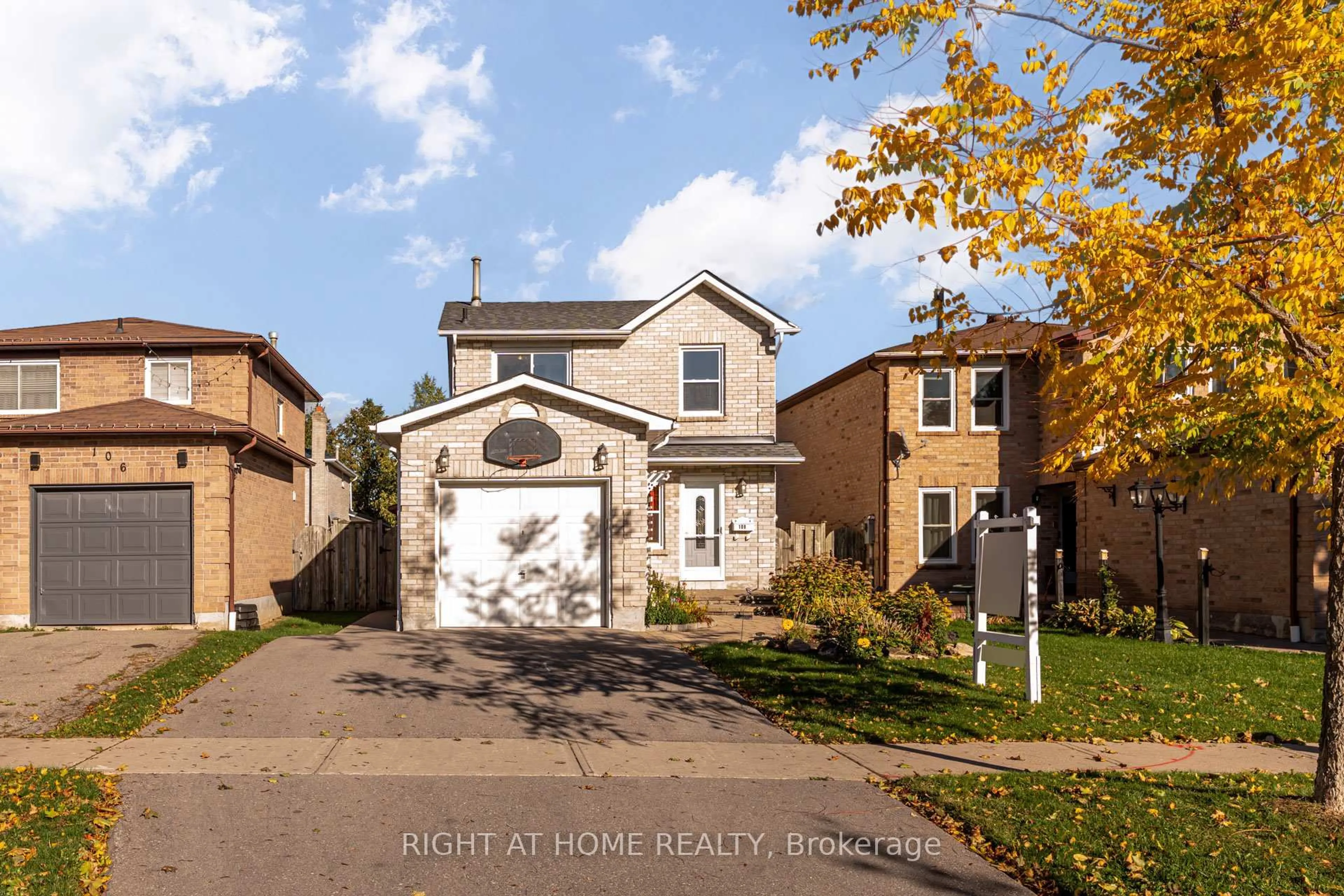 Home with brick exterior material, street for 108 Rotherglen Rd, Ajax Ontario L1T 1T3