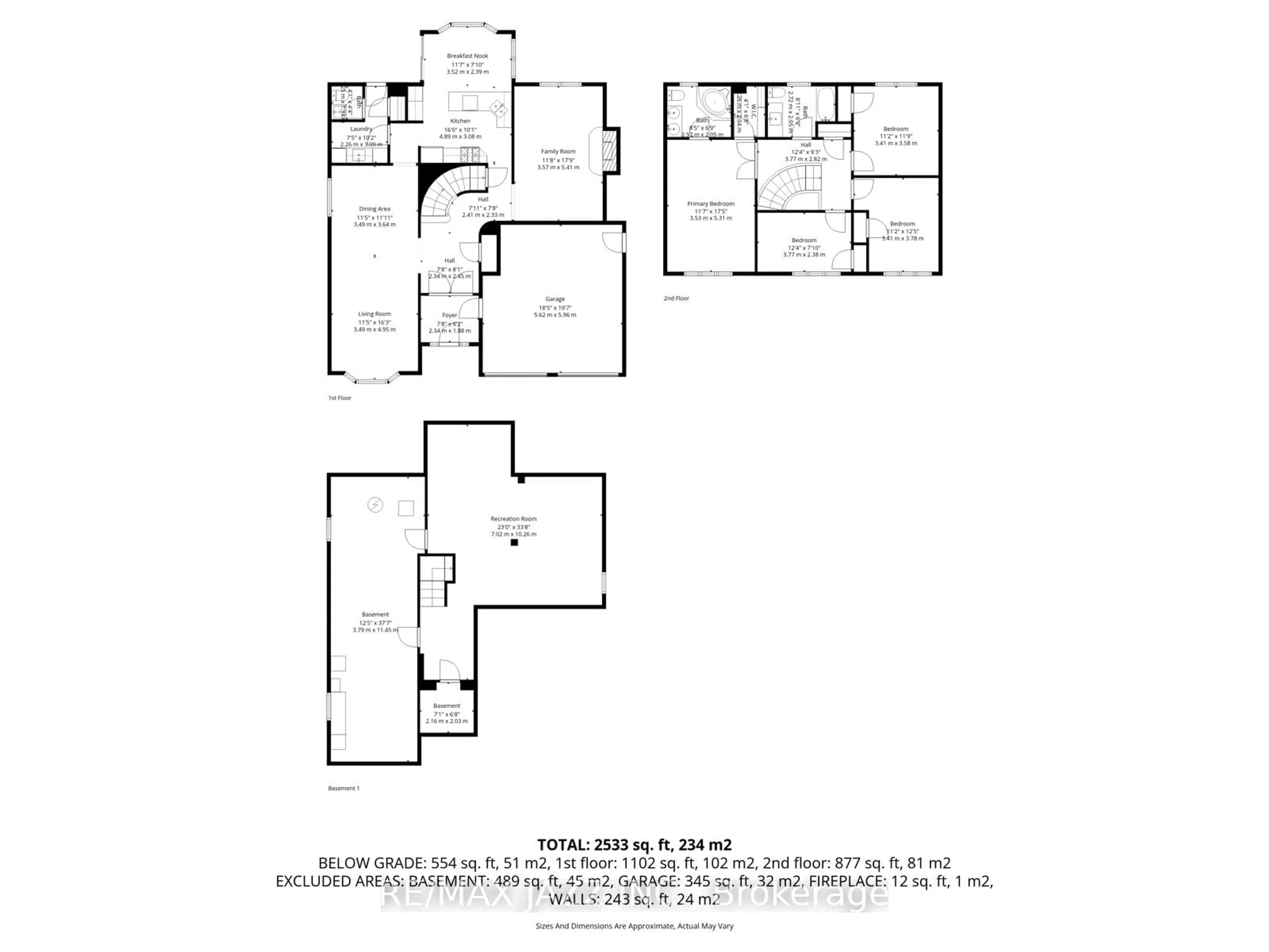 Floor plan for 17 Kingswood Dr, Clarington Ontario L1E 1G4