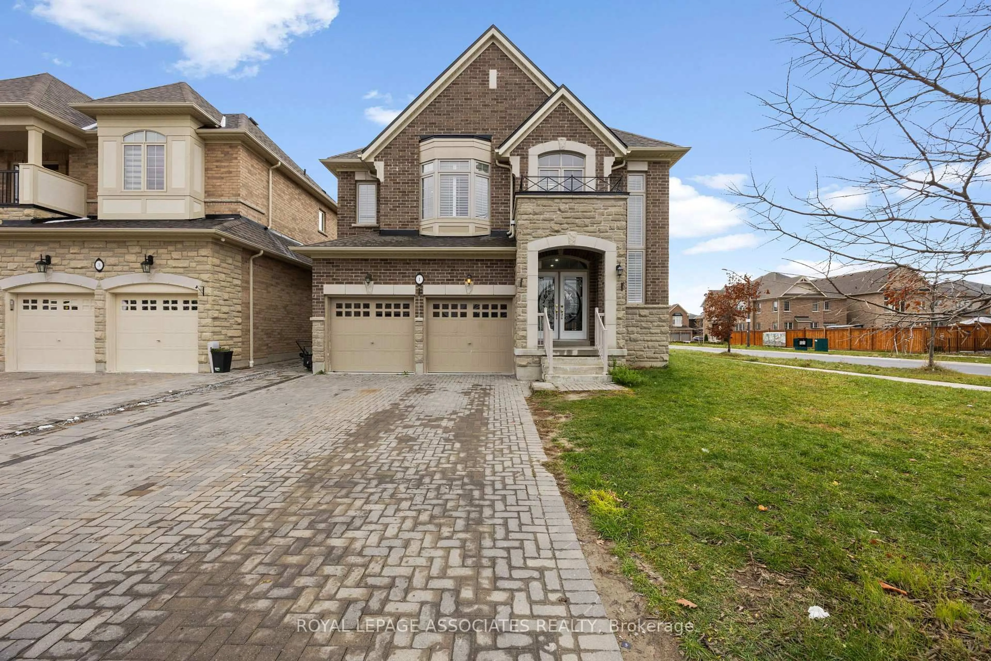 Home with brick exterior material, street for 1 Morningstar Ave, Whitby Ontario L1R 0P2