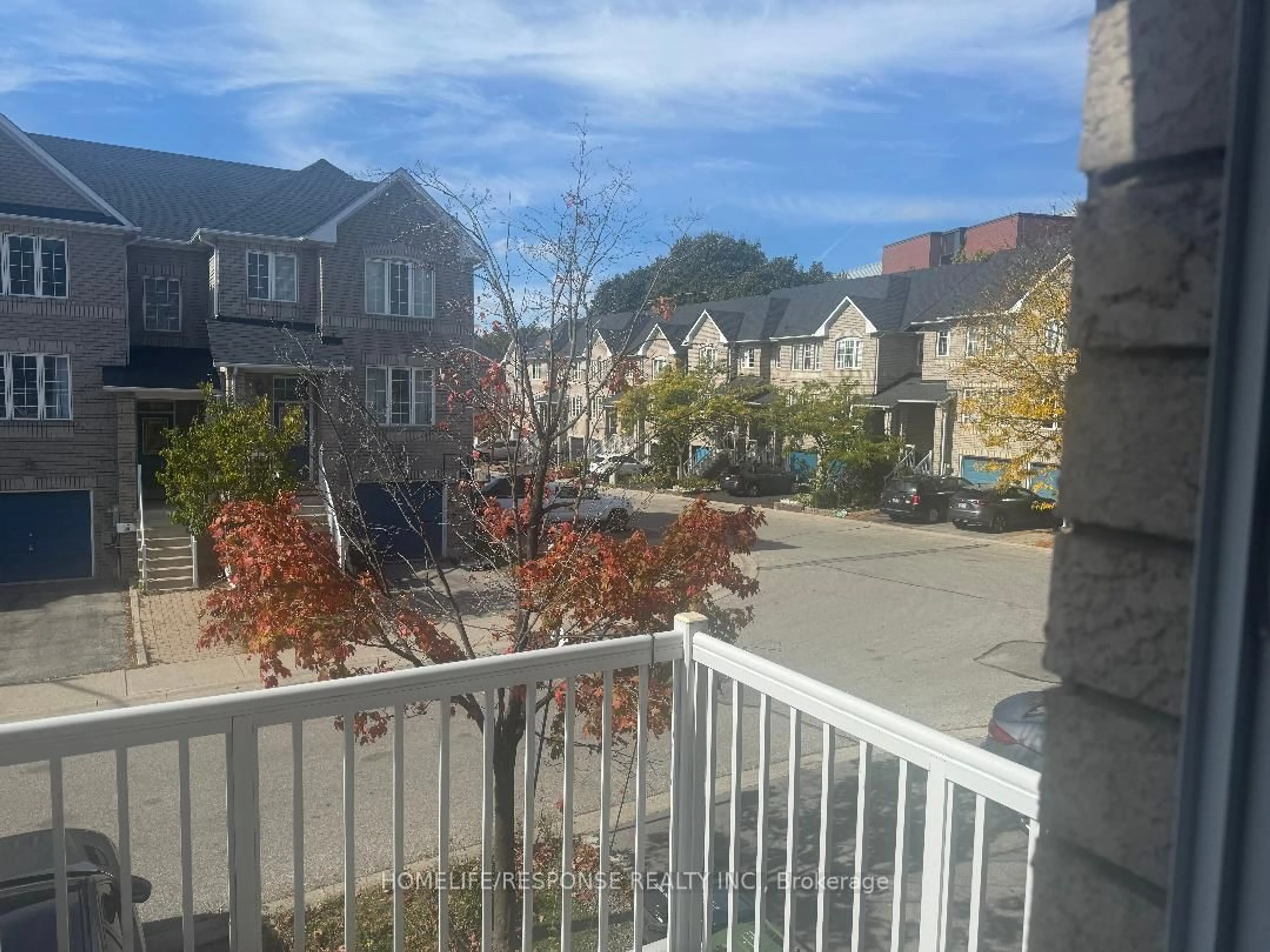 A pic from outside/outdoor area/front of a property/back of a property/a pic from drone, city buildings view from balcony for 712 Warden Ave #50, Toronto Ontario M1L 4W4