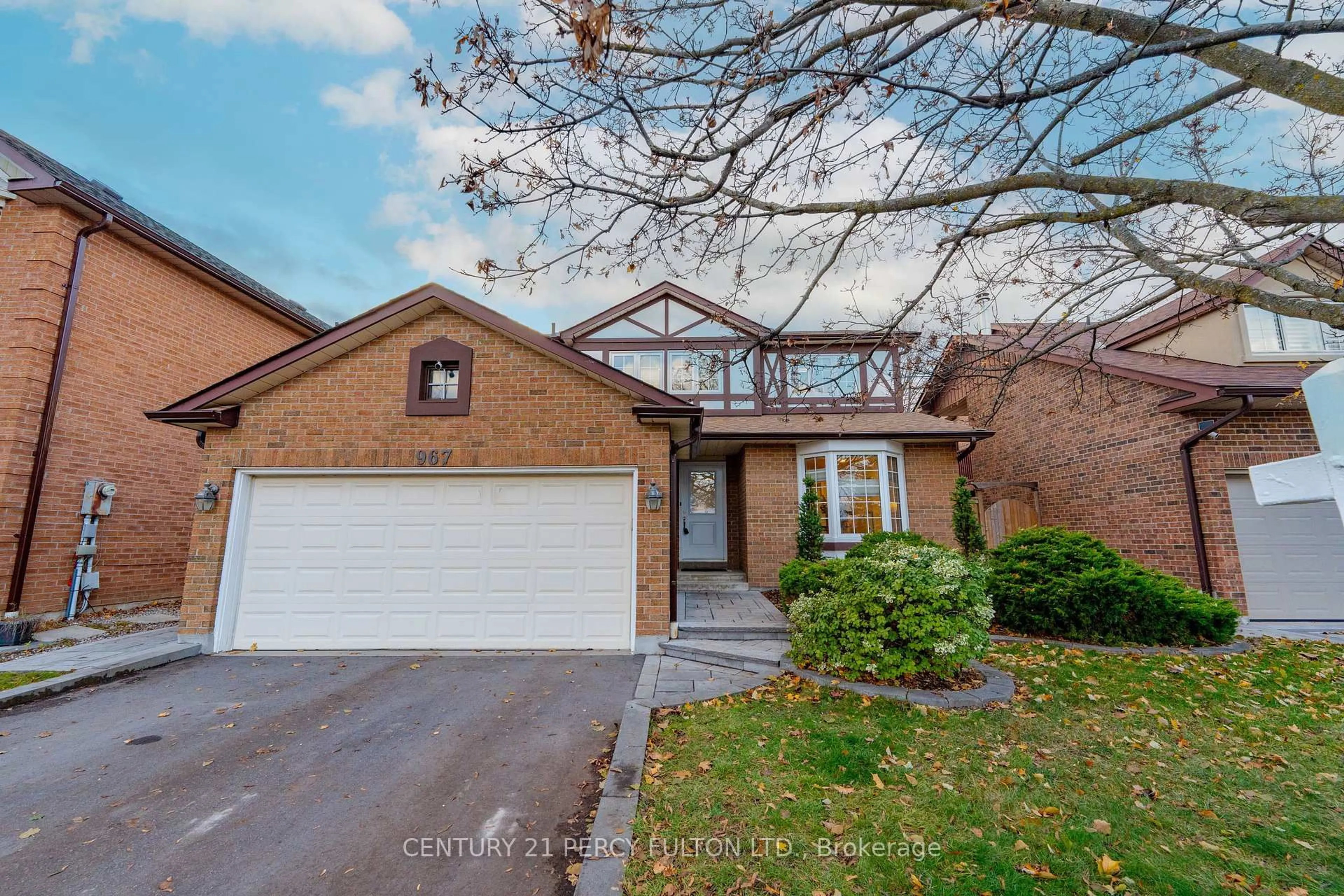 Home with brick exterior material, street for 967 Glenanna Rd, Pickering Ontario L1V 5E3