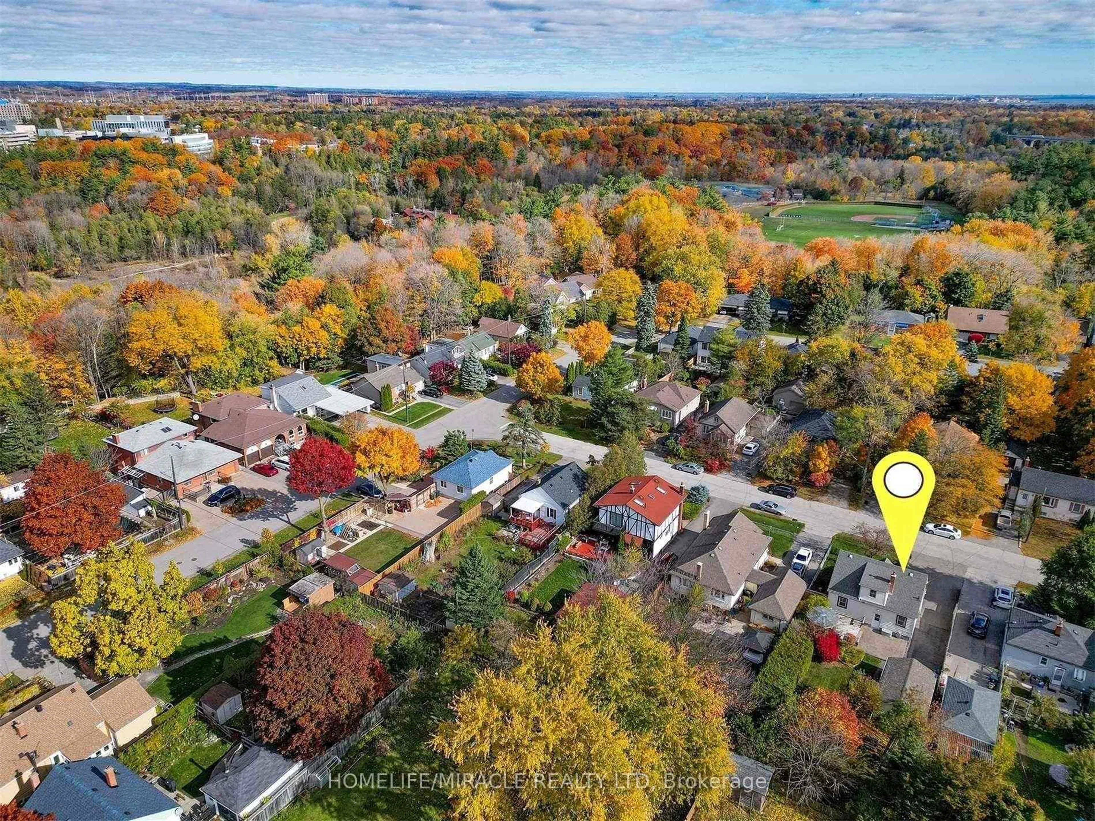 A pic from outside/outdoor area/front of a property/back of a property/a pic from drone, street for 50 Amiens Rd, Toronto Ontario M1E 3S8