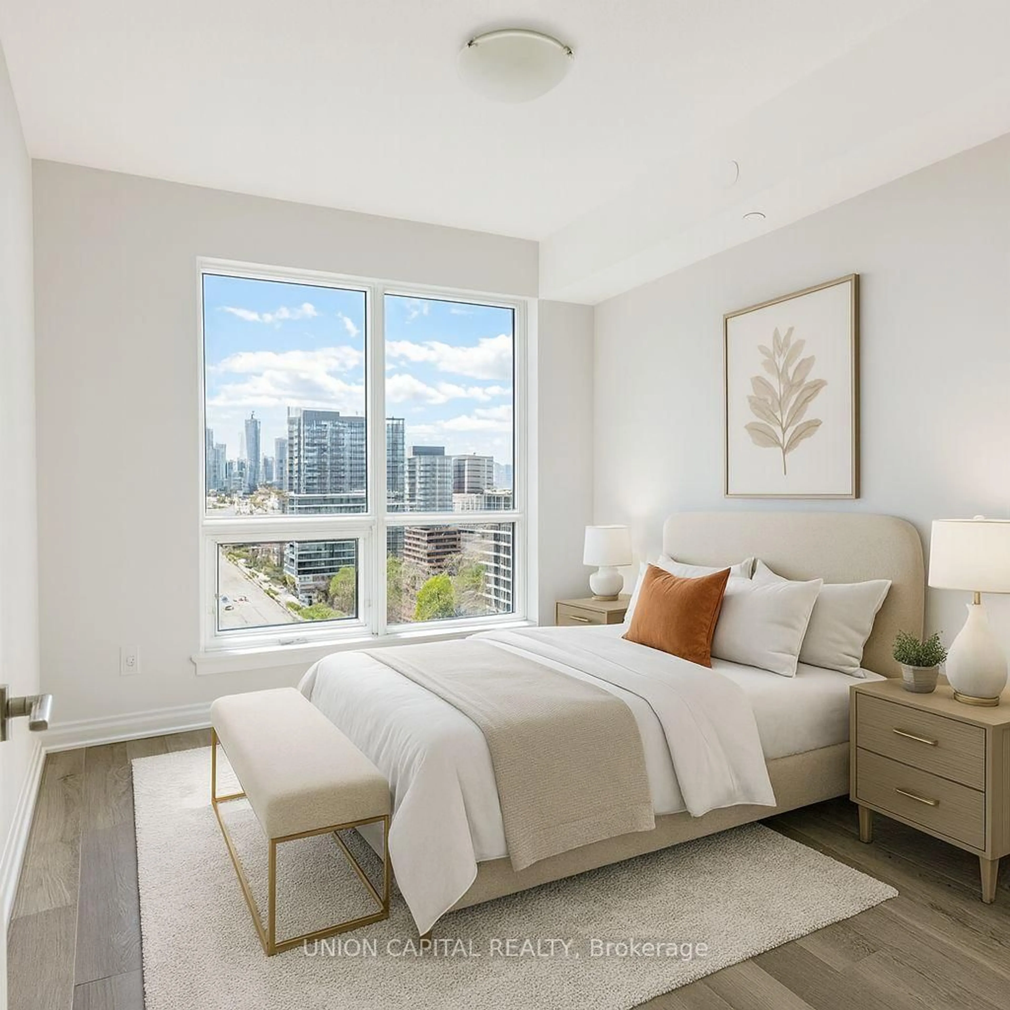 Bedroom with bed, unknown for 3121 Sheppard Ave #1207, Toronto Ontario M1T 0B6