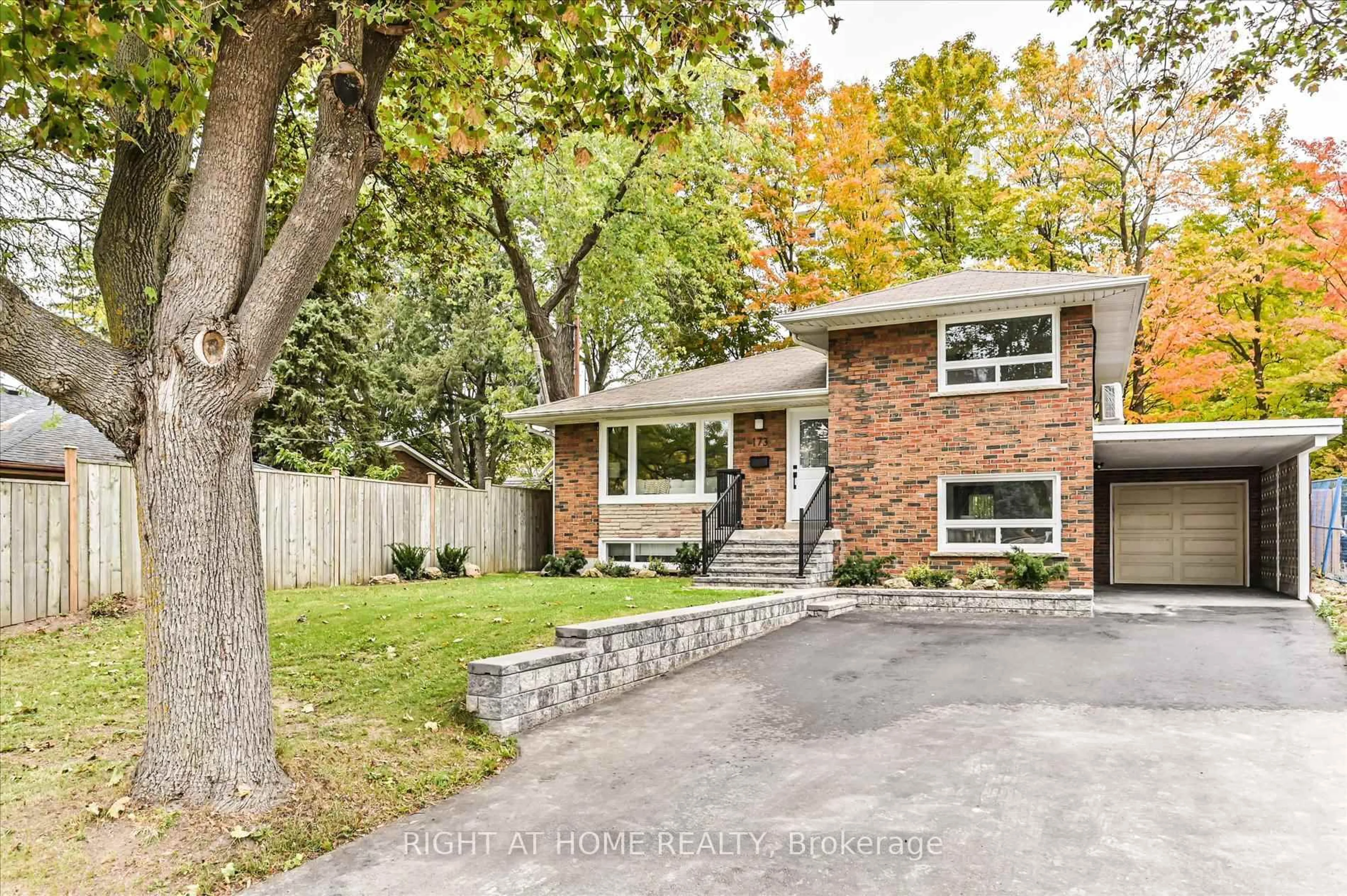Home with brick exterior material, street for 173 Wishing Well Dr, Toronto Ontario M1T 1K3