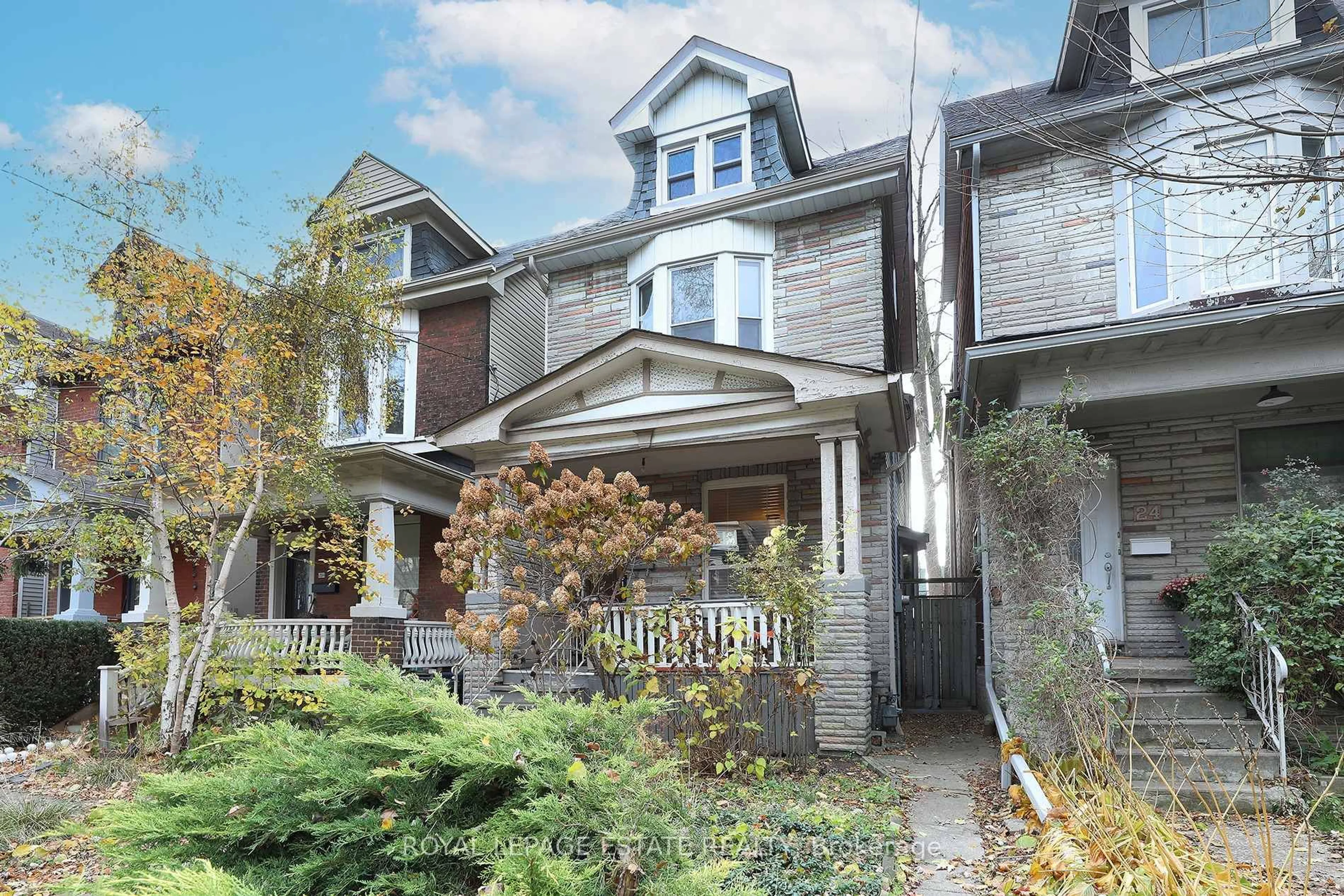 Home with brick exterior material, street for 22 Galt Ave, Toronto Ontario M4M 2Z1