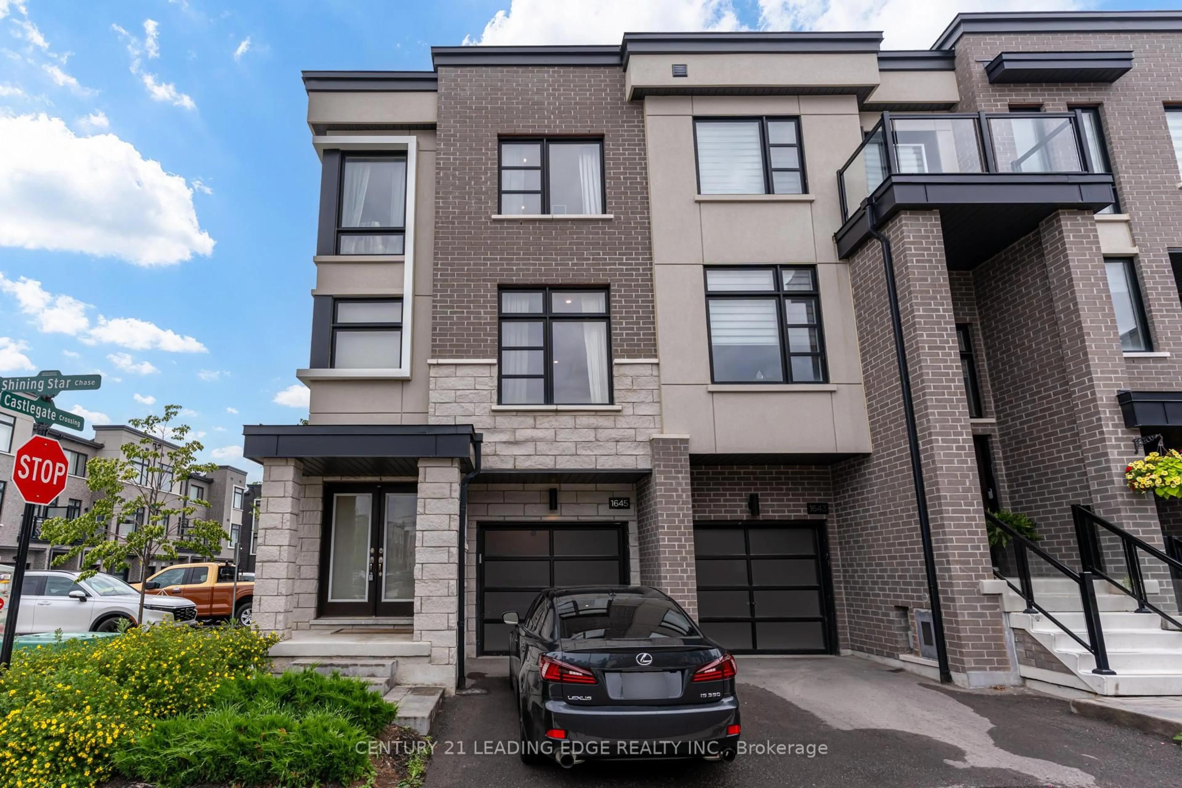 Home with brick exterior material, street for 1645 Shining Star Chse, Pickering Ontario L1X 0H9