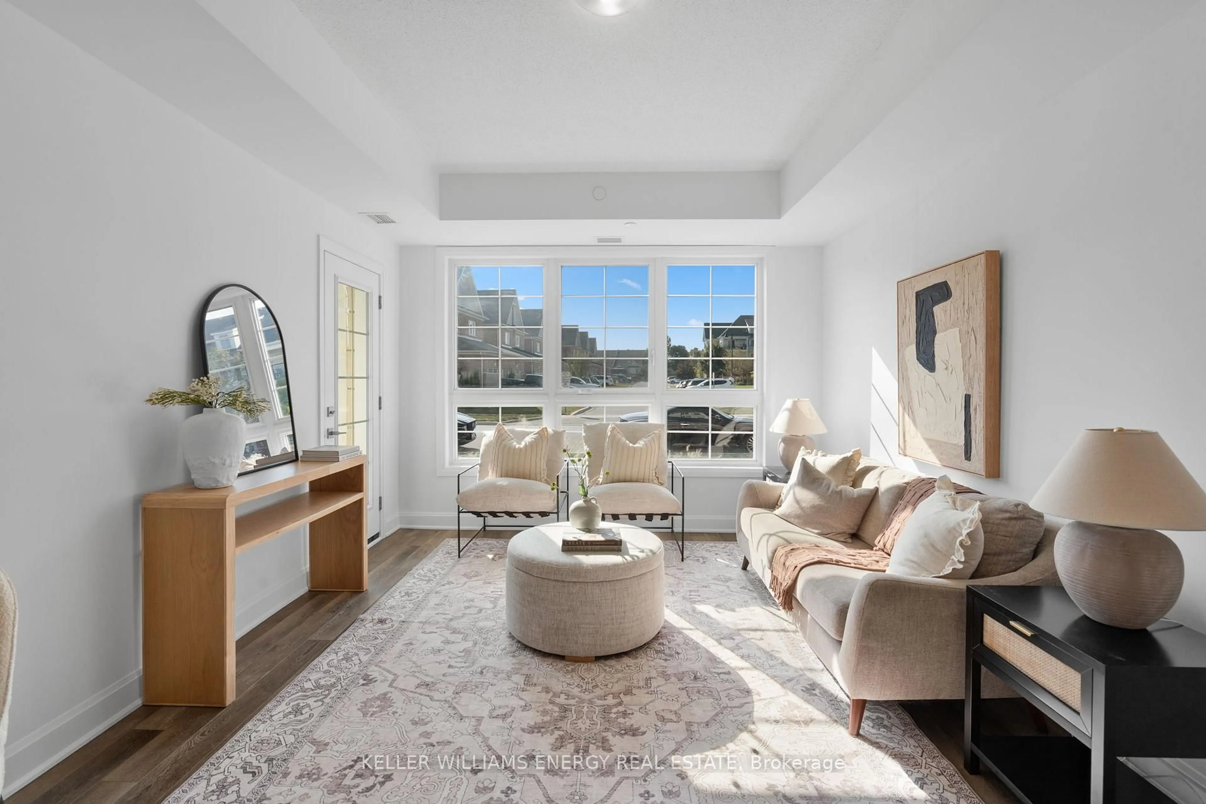 Living room with furniture, unknown for 50 Lakebreeze Dr #106, Clarington Ontario L1B 0V9