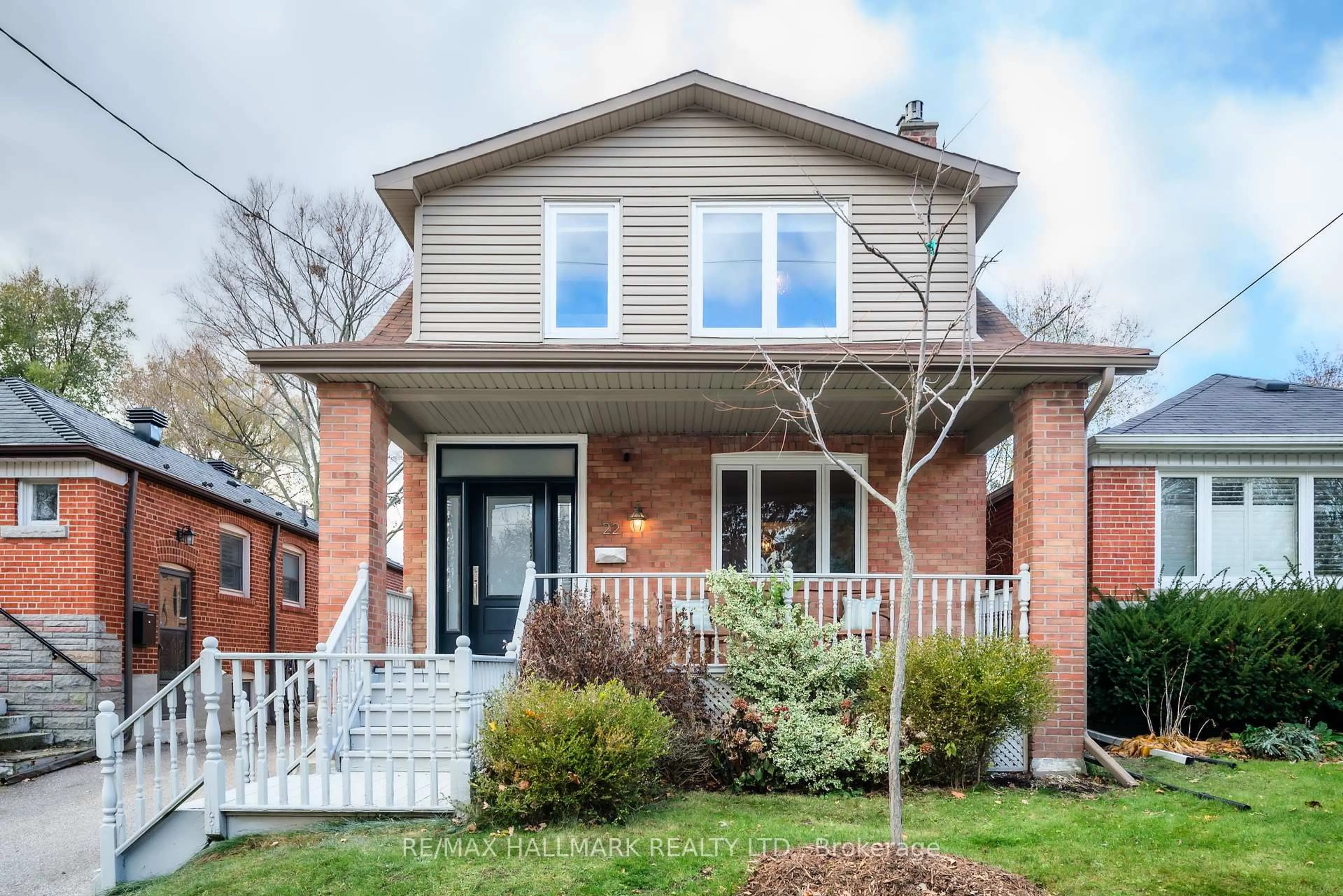 Home with brick exterior material, street for 22 Sharpe St, Toronto Ontario M1N 3T6