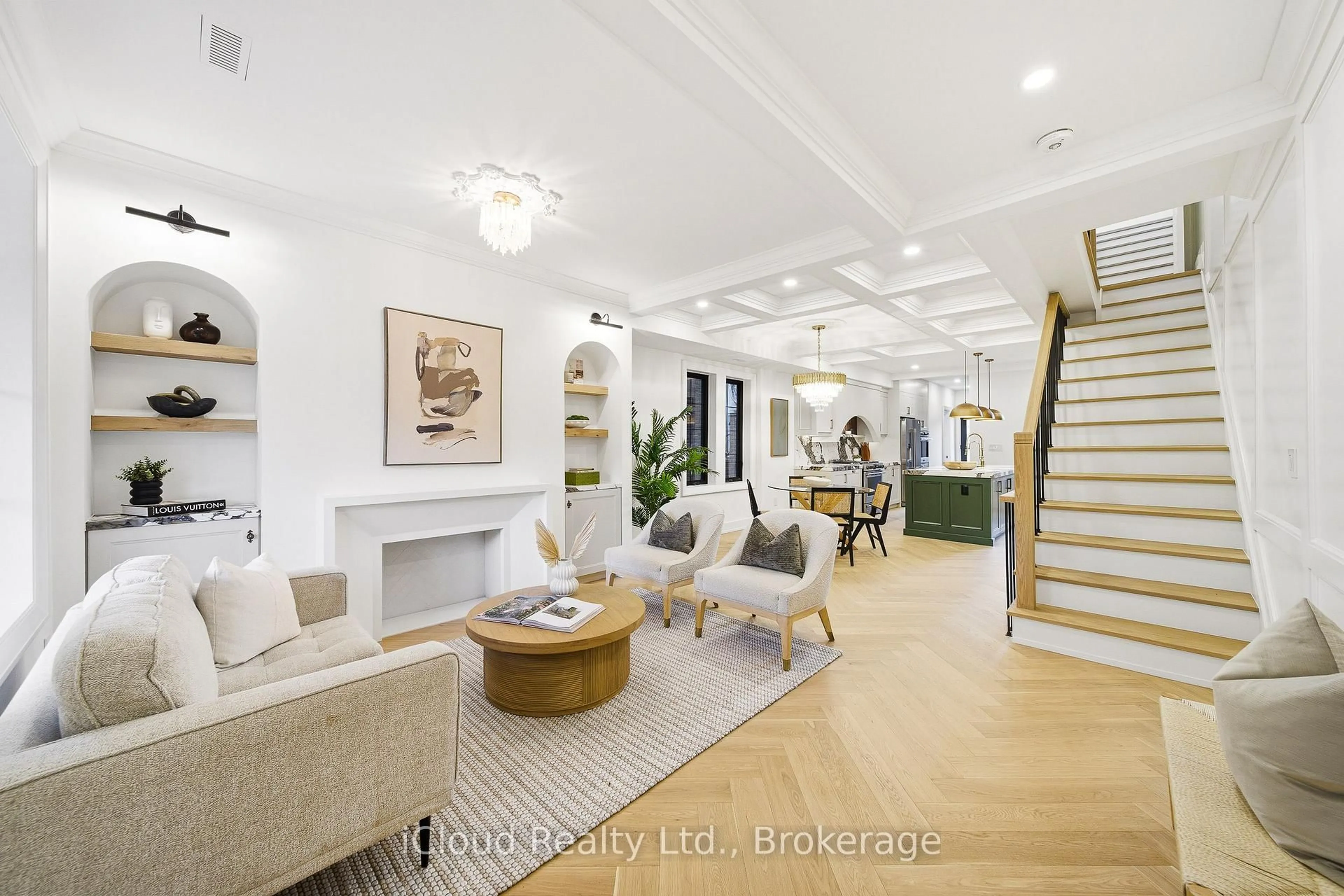 Living room with furniture, unknown for 74 Langford Ave, Toronto Ontario M4J 3E3