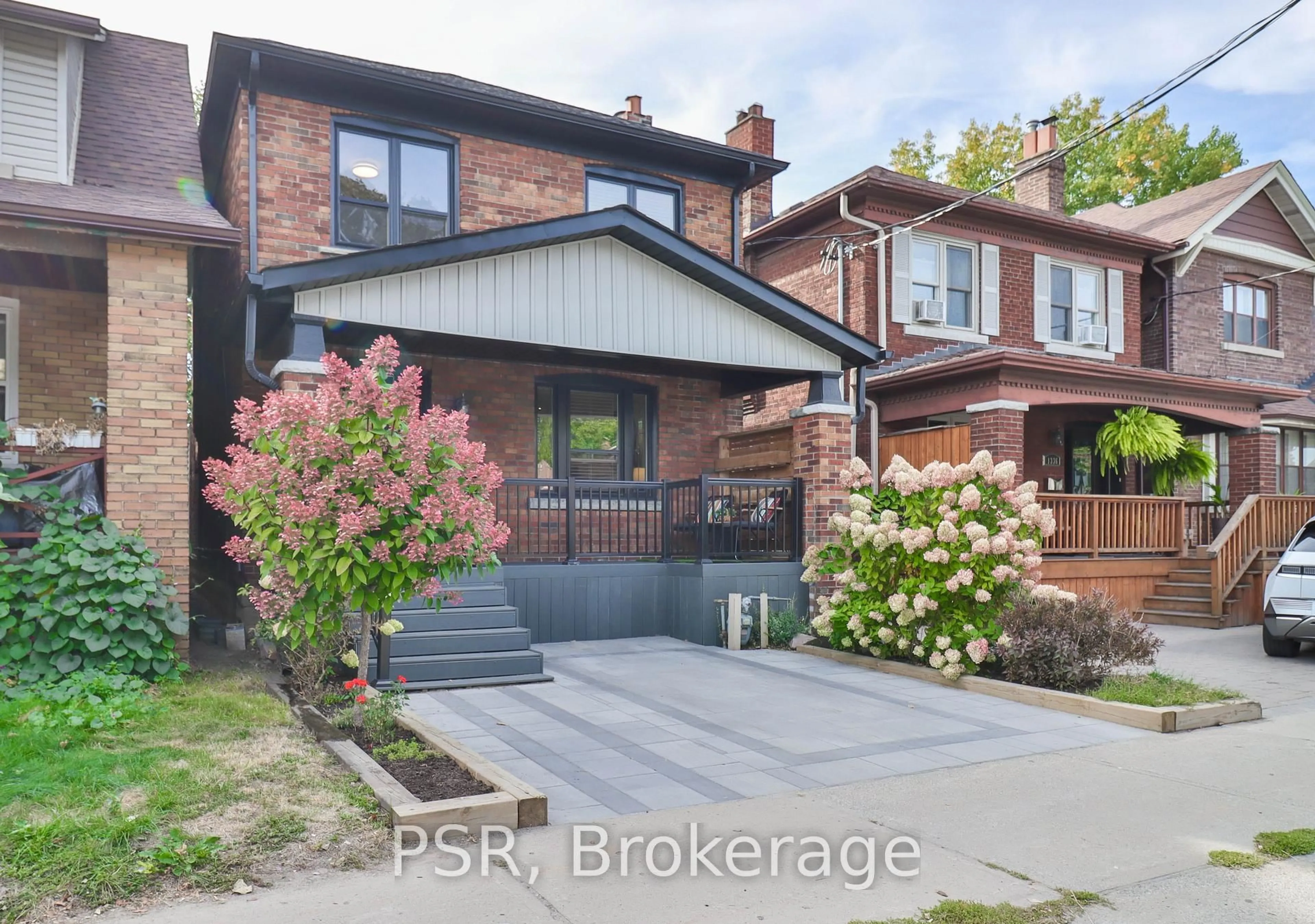 Home with brick exterior material, street for 1334 Pape Ave, Toronto Ontario M4K 3X2