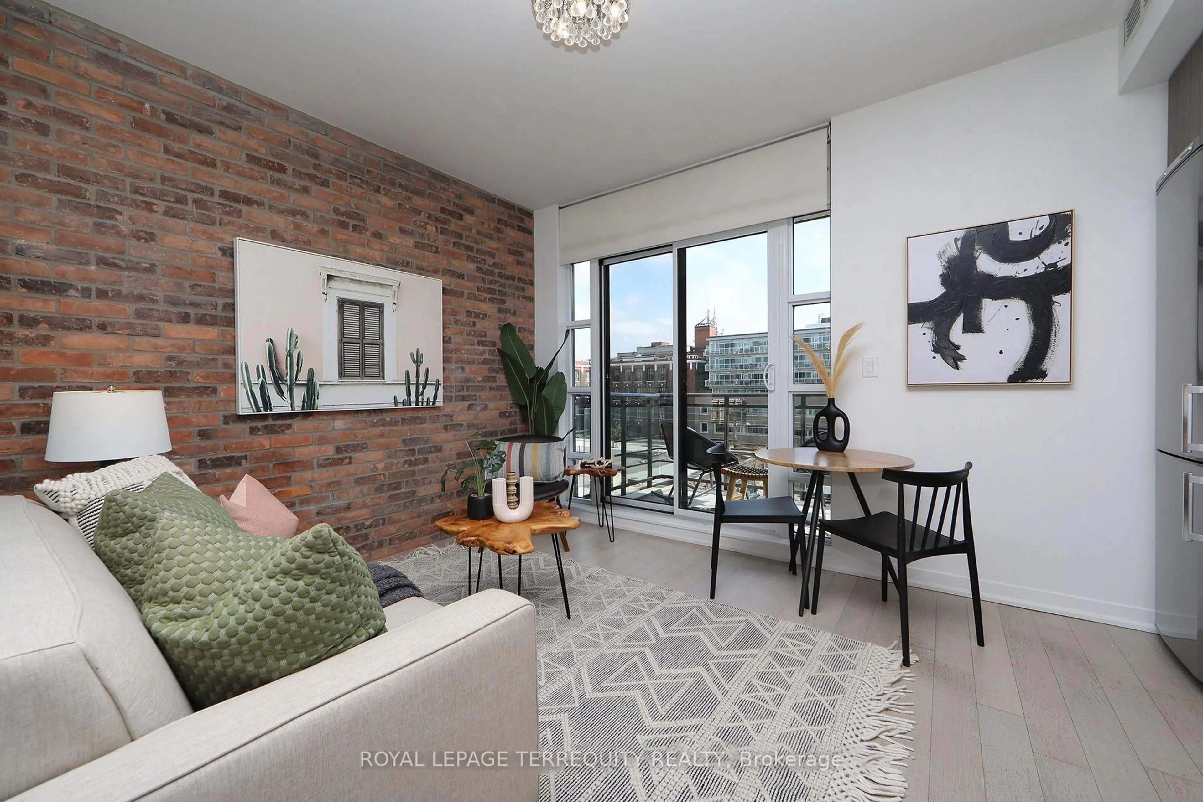 Living room with furniture, unknown for 88 Colgate Ave #631, Toronto Ontario M4M 0A6