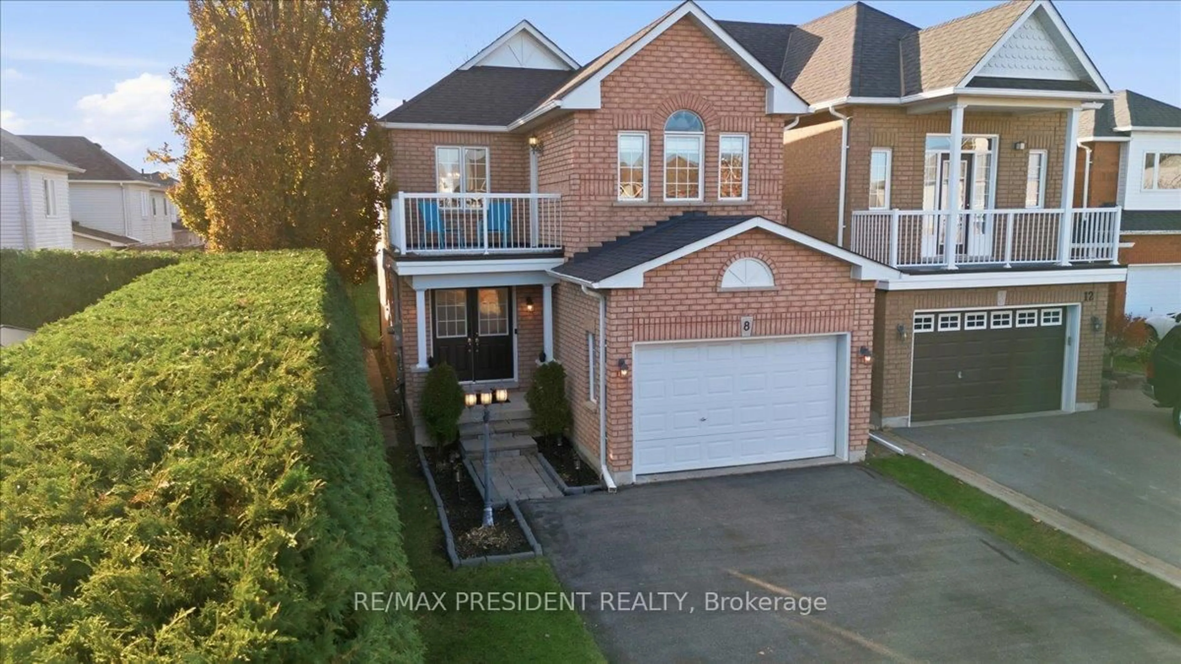 A pic from outside/outdoor area/front of a property/back of a property/a pic from drone, street for 8 Cotton St, Clarington Ontario L1C 5H3