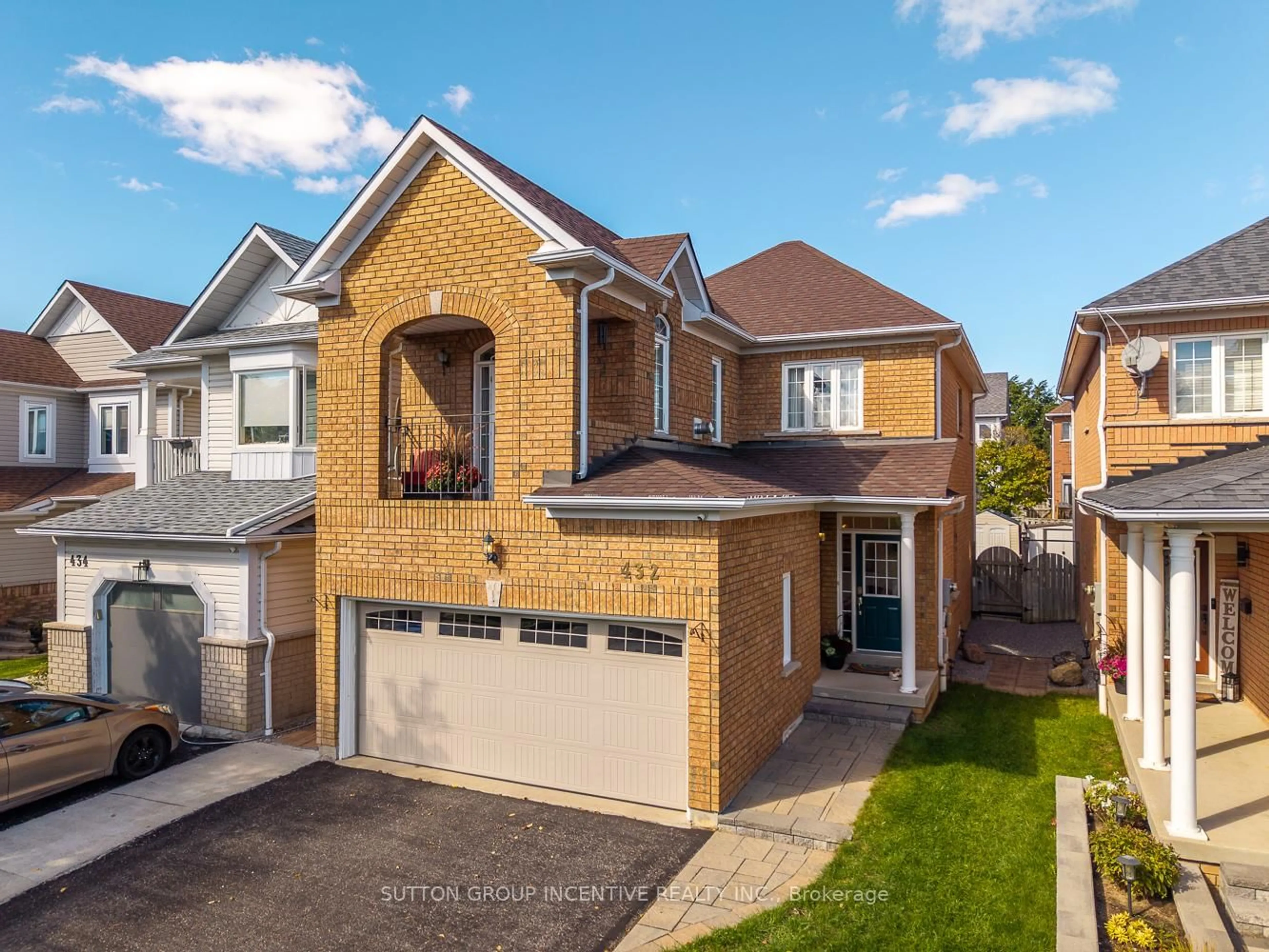 Home with brick exterior material, street for 432 Woodsmere Cres, Pickering Ontario L1V 7A4