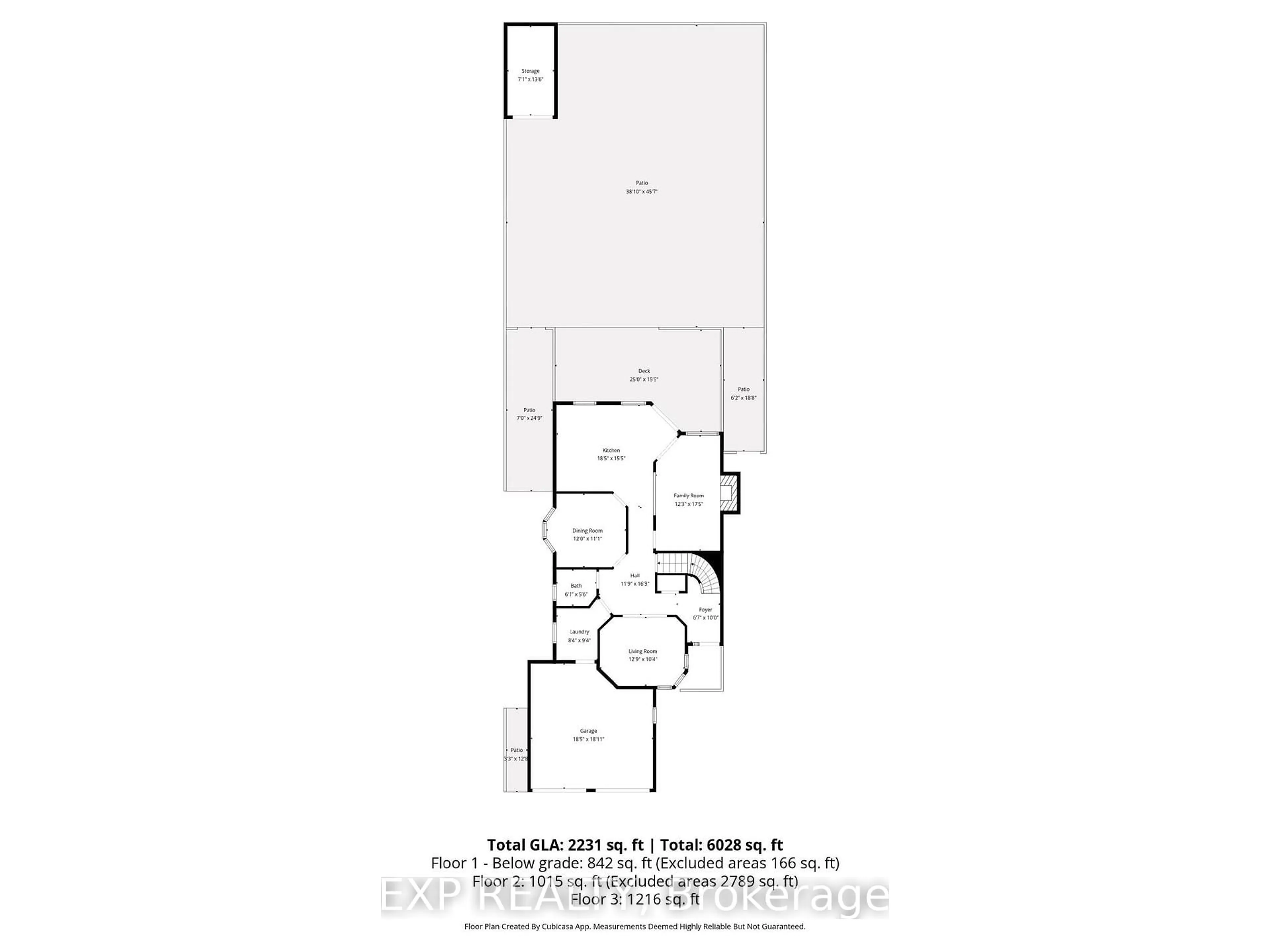 Floor plan for 33 Hartrick Pl, Whitby Ontario L1R 2C2