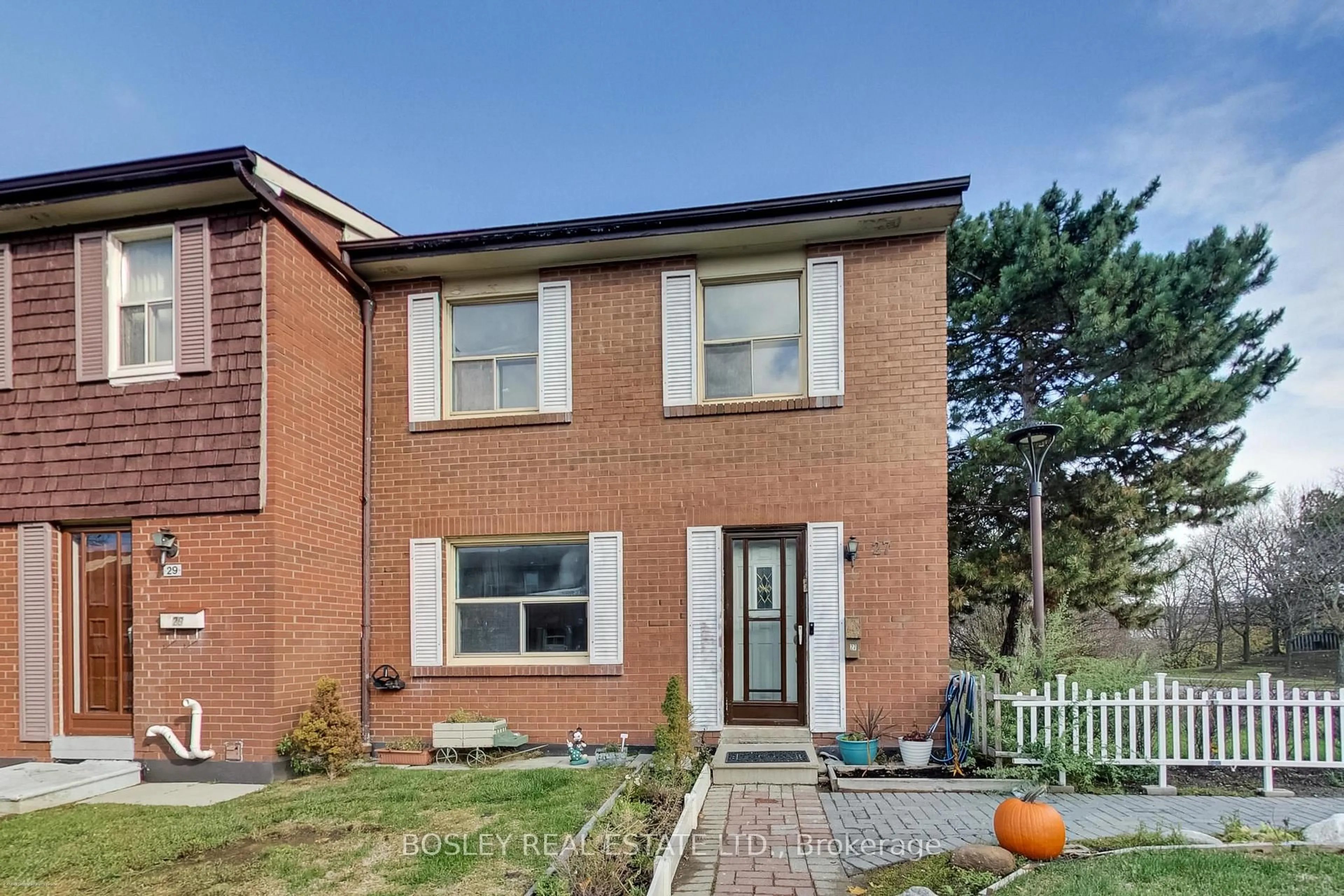 Home with brick exterior material, street for 20 Brimwood Blvd #27, Toronto Ontario M1V 1B7