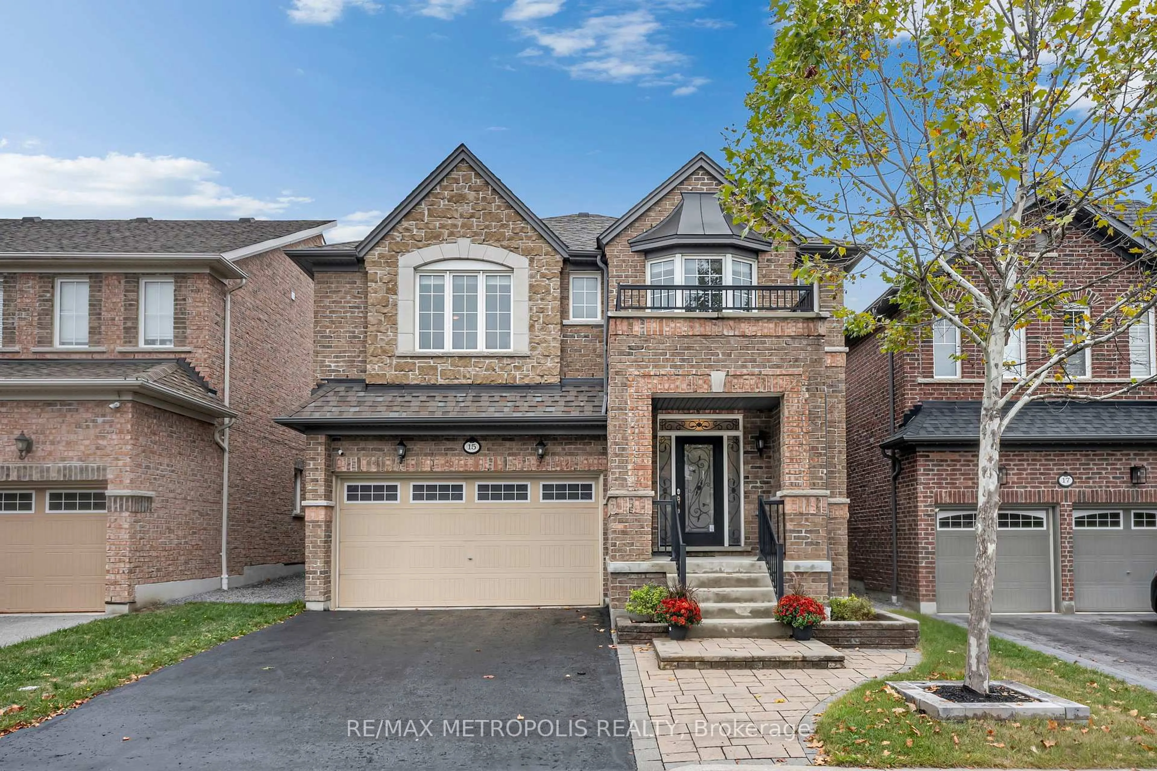 Home with brick exterior material, street for 15 Rumbellow Cres, Ajax Ontario L1T 0J9
