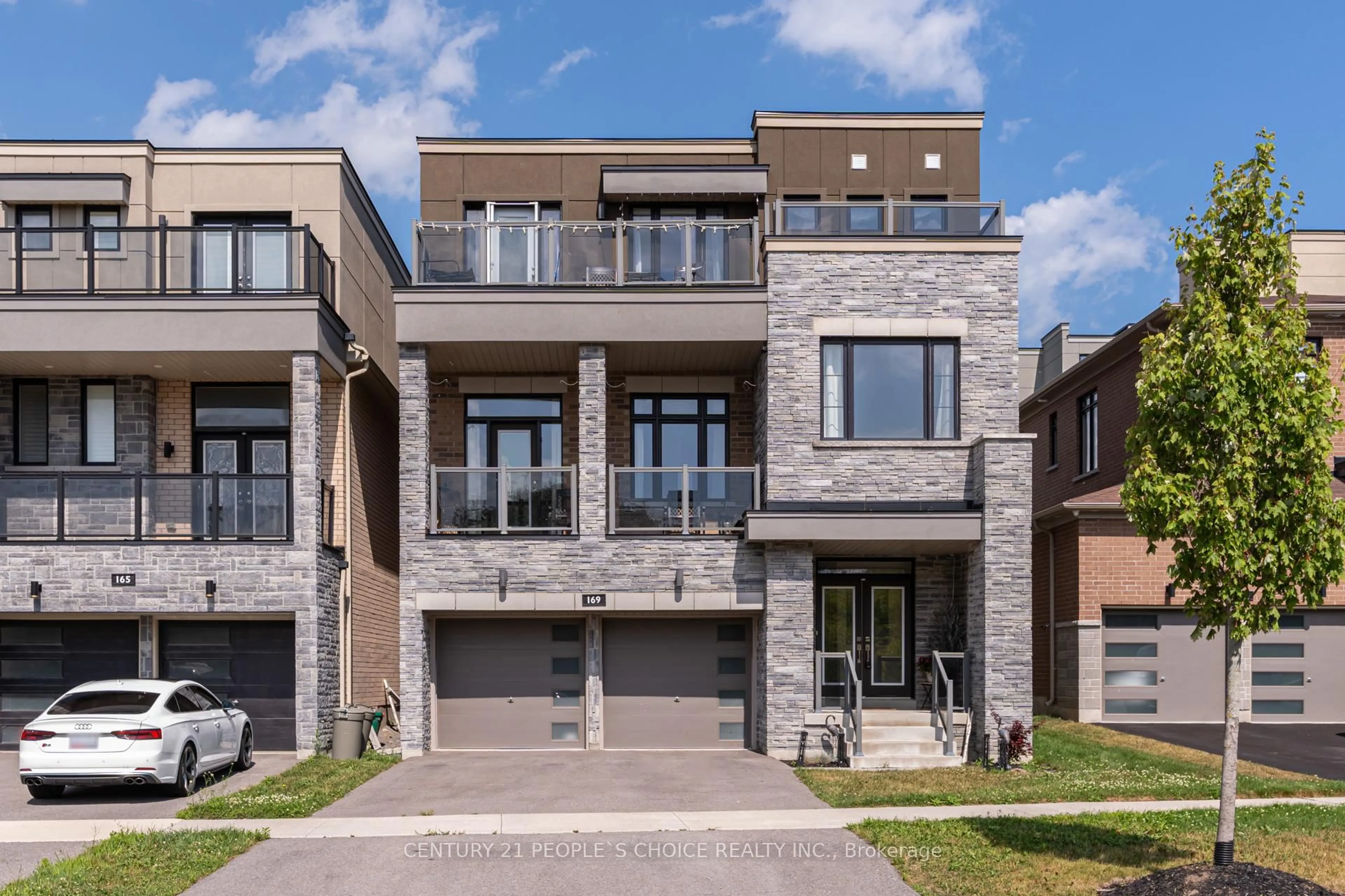 Home with brick exterior material, street for 169 East Shore Dr, Clarington Ontario L1C 1Z8