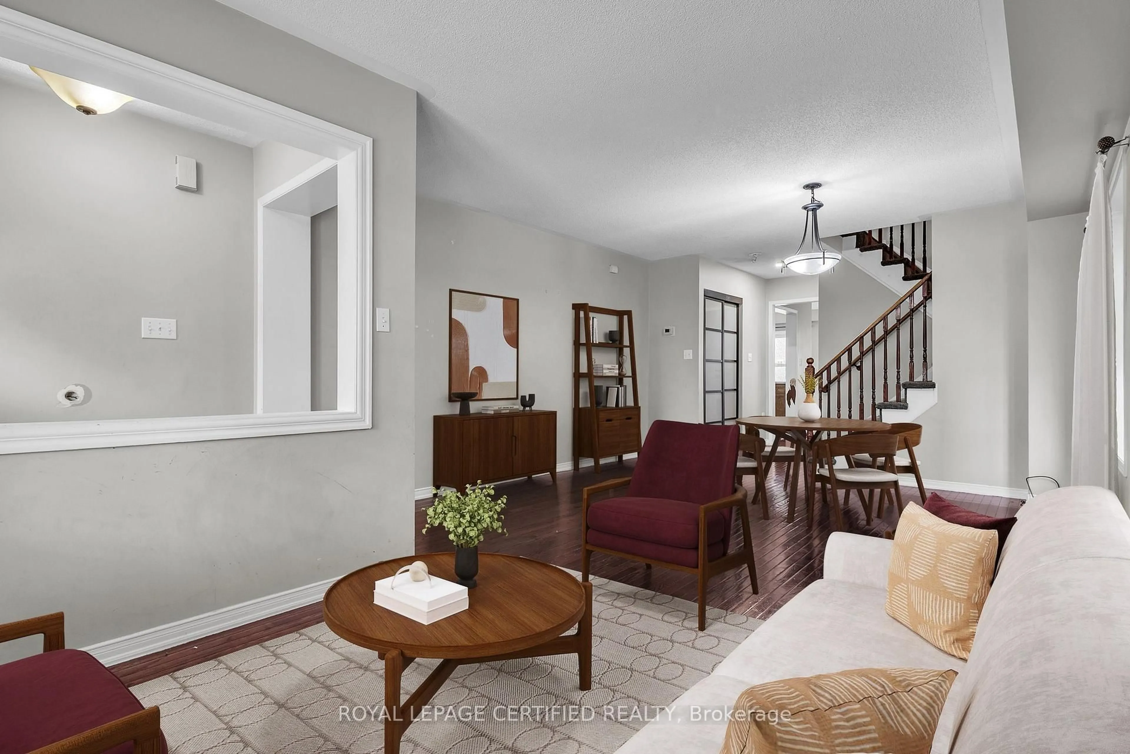 Living room with furniture, unknown for 3 Tansley Cres, Ajax Ontario L1Z 1Y5