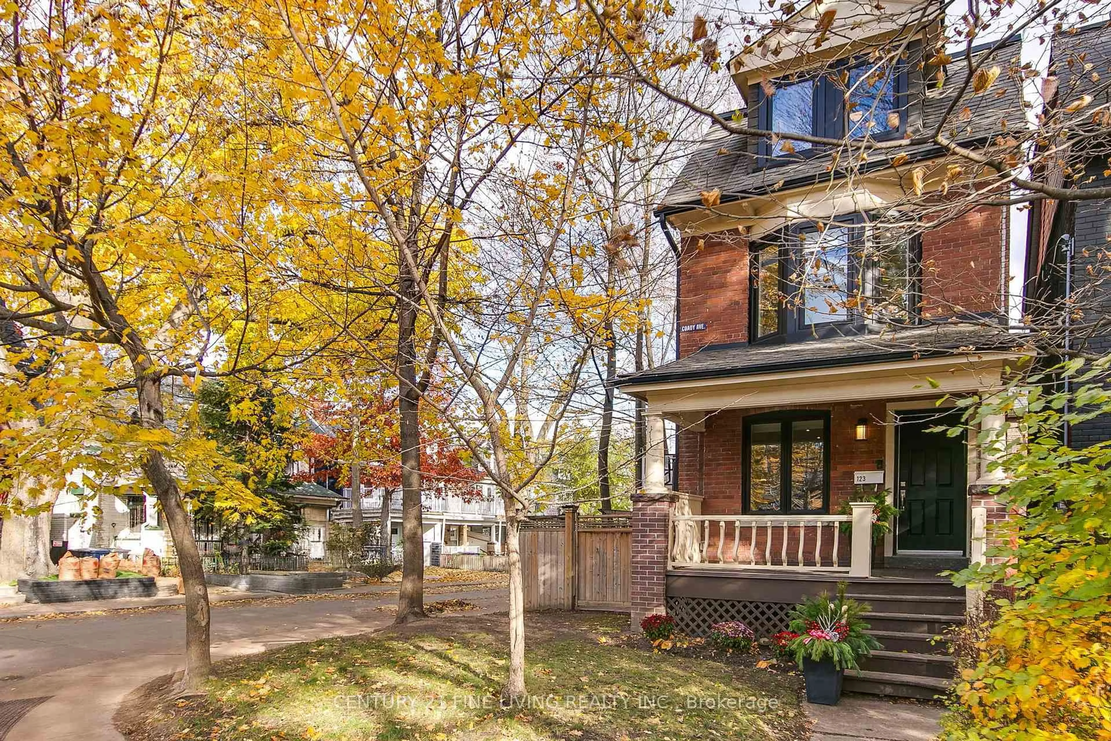 Home with brick exterior material, street for 123 Coady Ave, Toronto Ontario M4M 2Y9