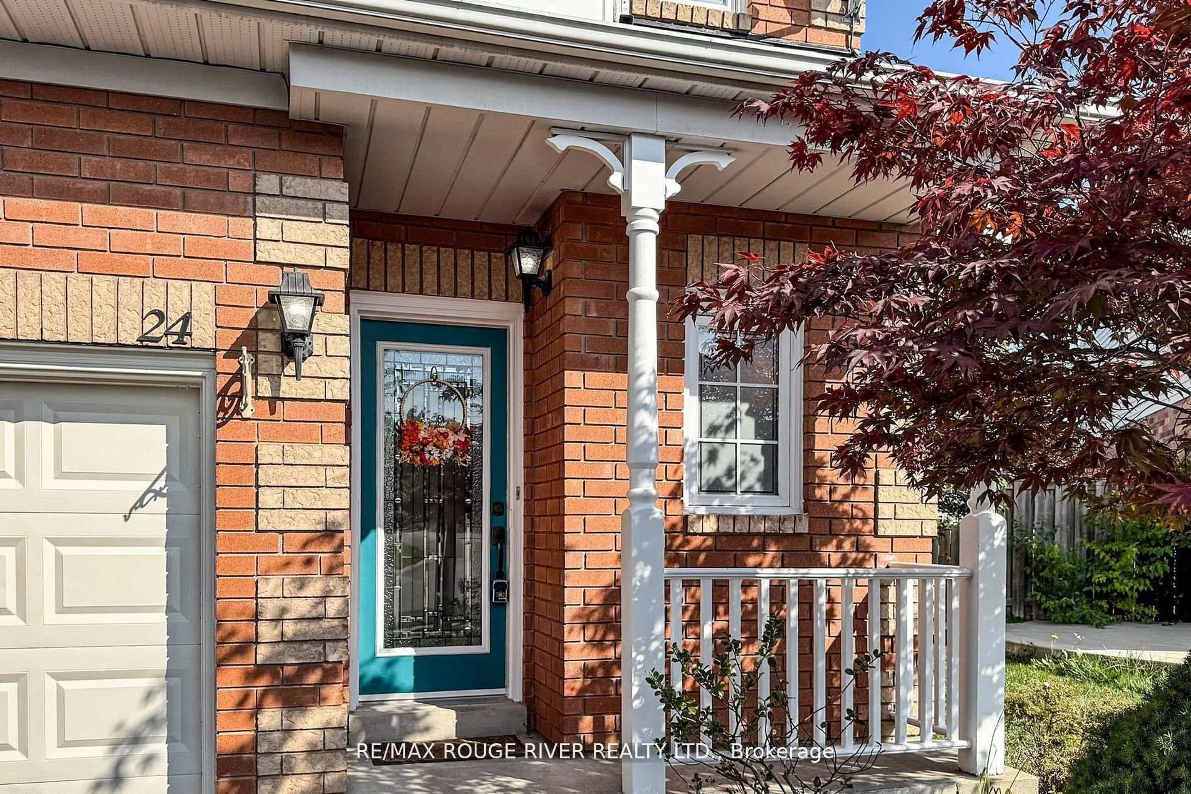 Home with brick exterior material, street for 24 Jays Dr, Whitby Ontario L1R 2P6