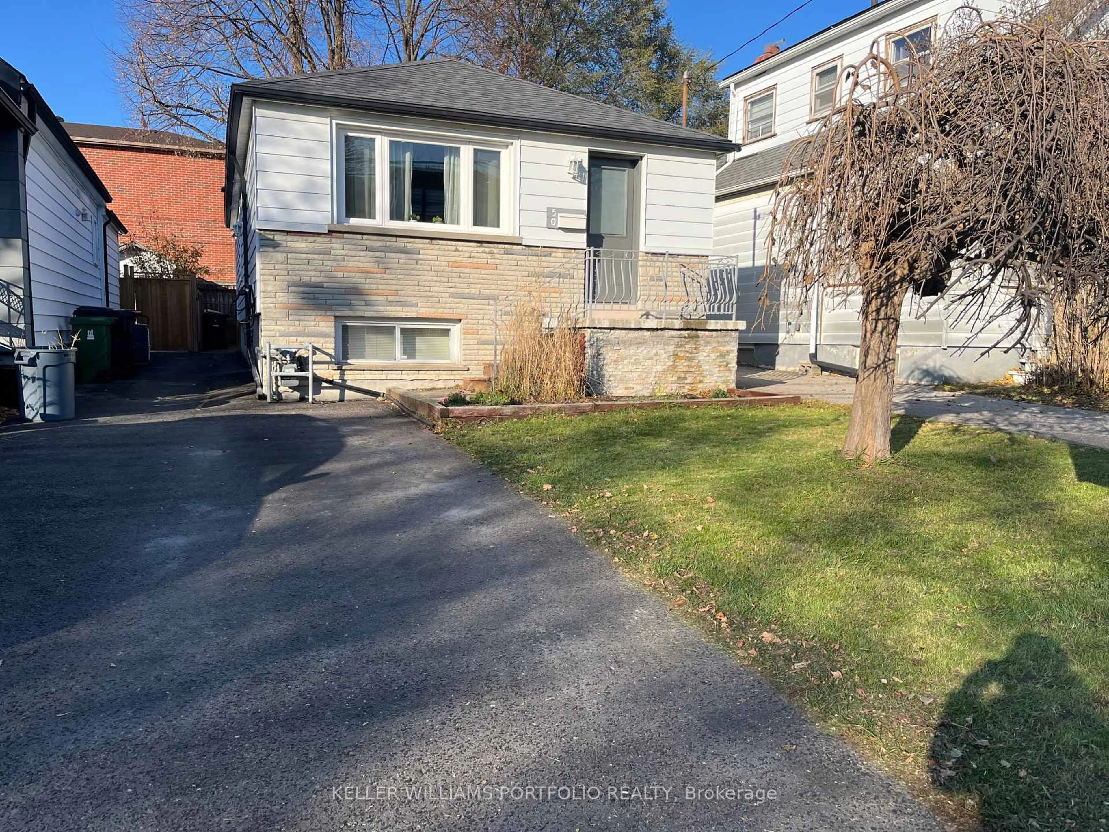 A pic from outside/outdoor area/front of a property/back of a property/a pic from drone, street for 50 Butterworth Ave, Toronto Ontario M1L 1H5