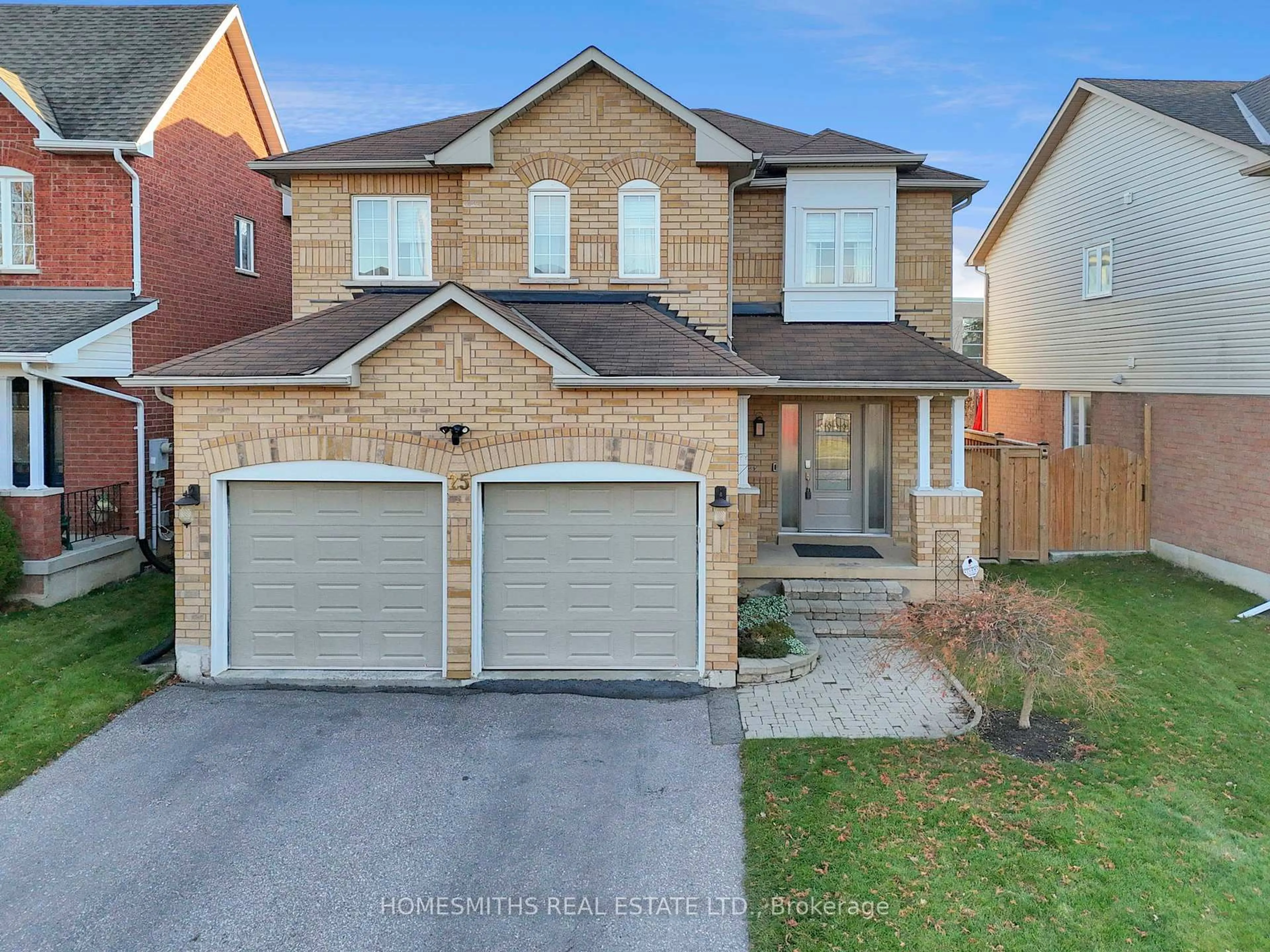 Home with brick exterior material, street for 25 Sprucewood Cres, Clarington Ontario L1C 5C6