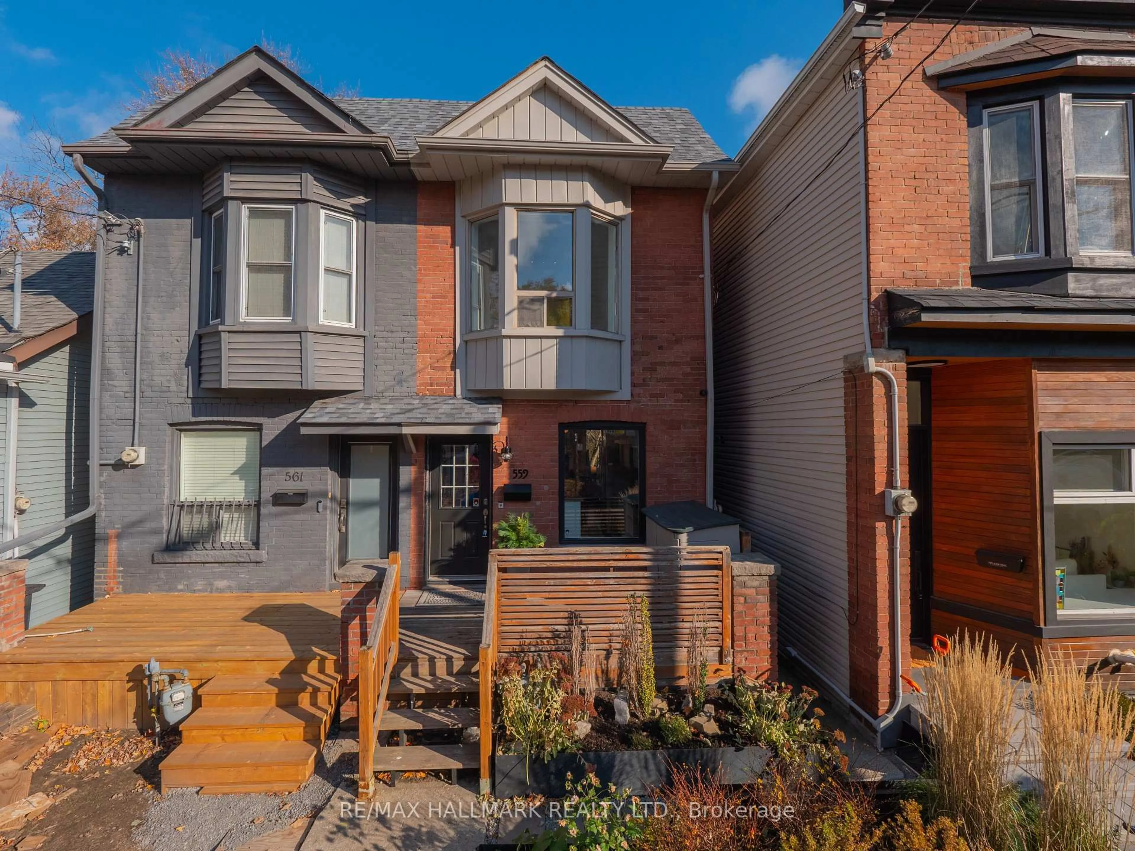 Home with brick exterior material, street for 559 Logan Ave, Toronto Ontario M4K 3B6