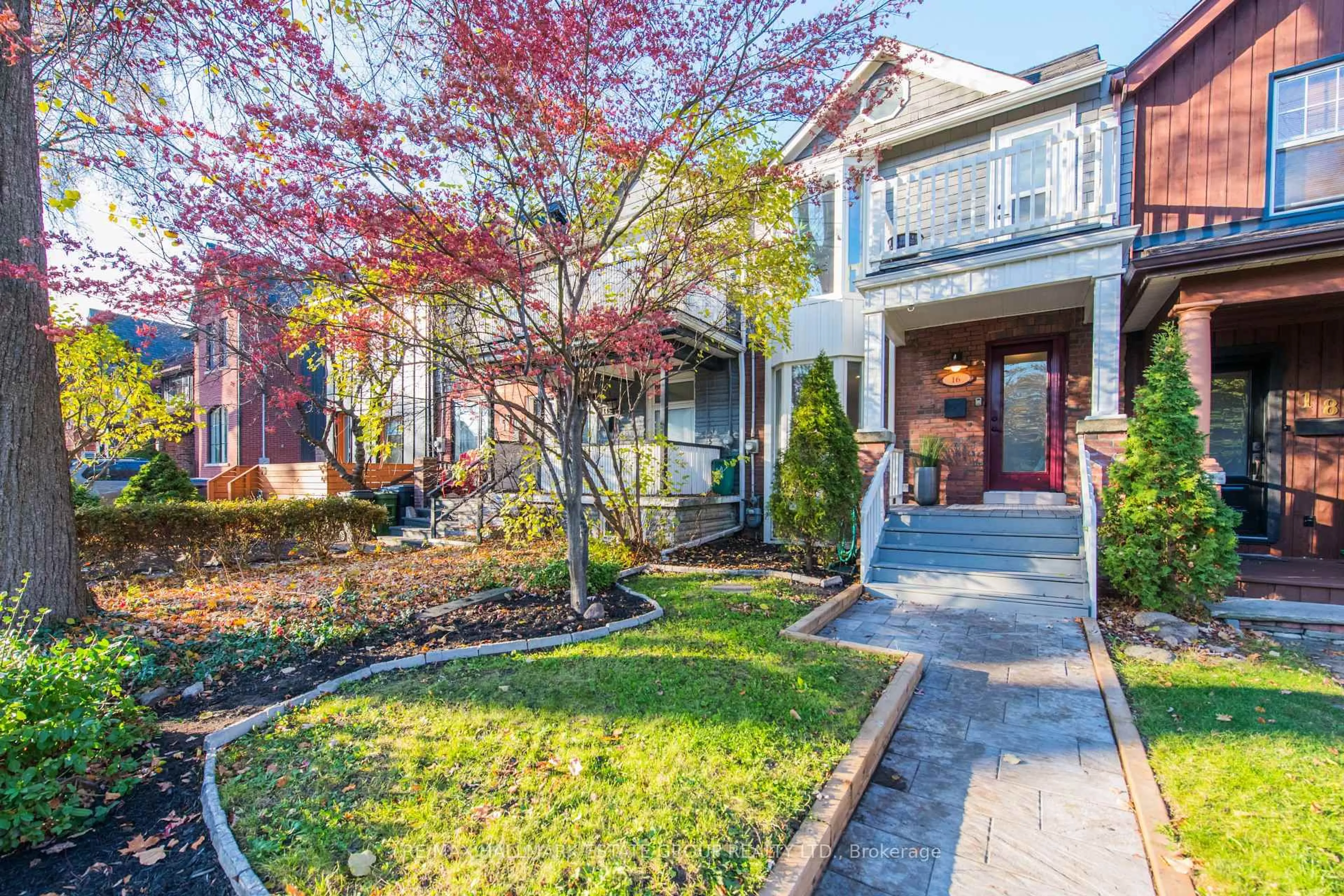 Home with brick exterior material, street for 16 Brighton Ave, Toronto Ontario M4M 1P4
