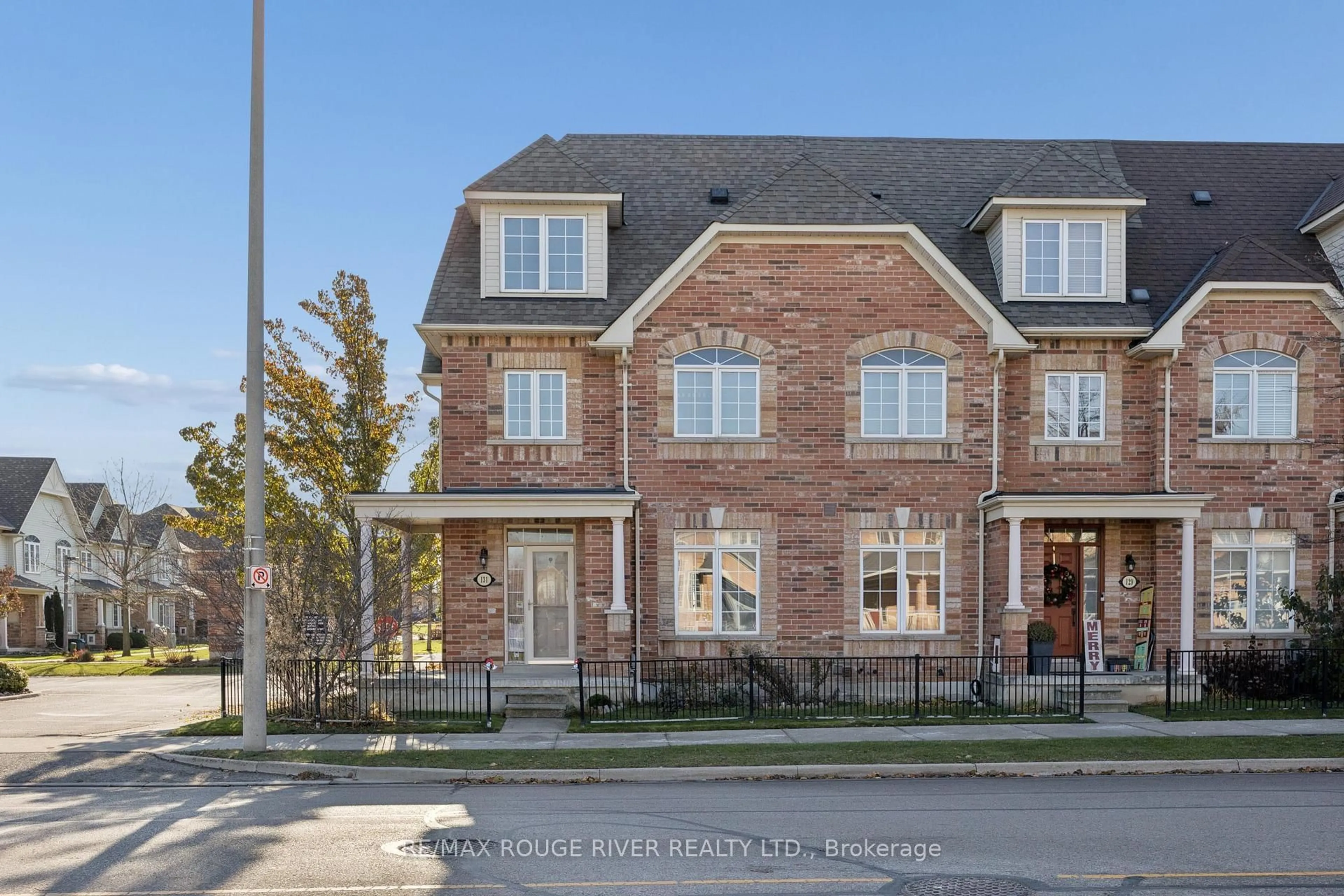 Home with brick exterior material, street for 131 Kenneth Hobbs Ave, Whitby Ontario L1R 0E3
