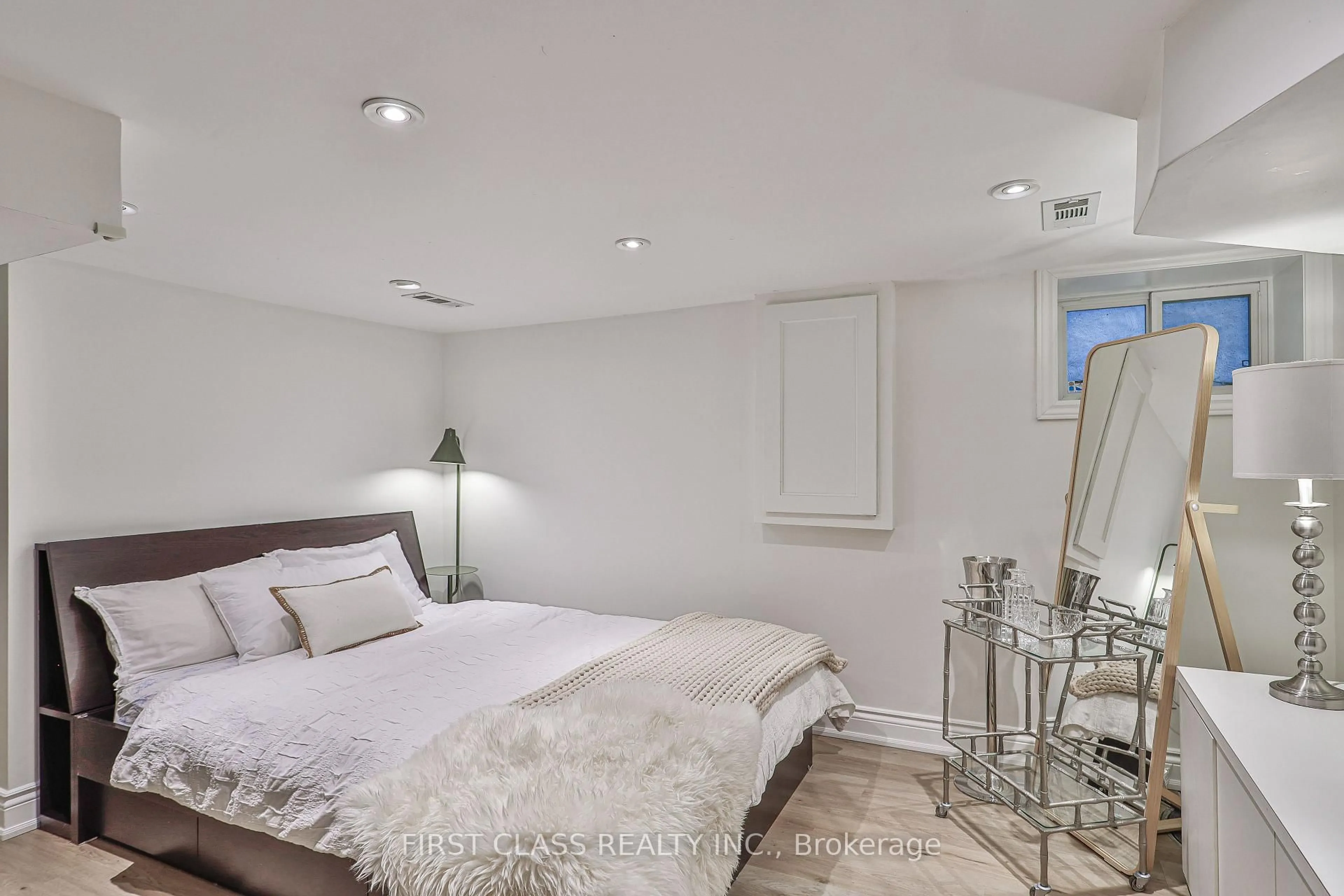 Bedroom with bed, unknown for 14 Herbert Ave, Toronto Ontario M4L 3P9